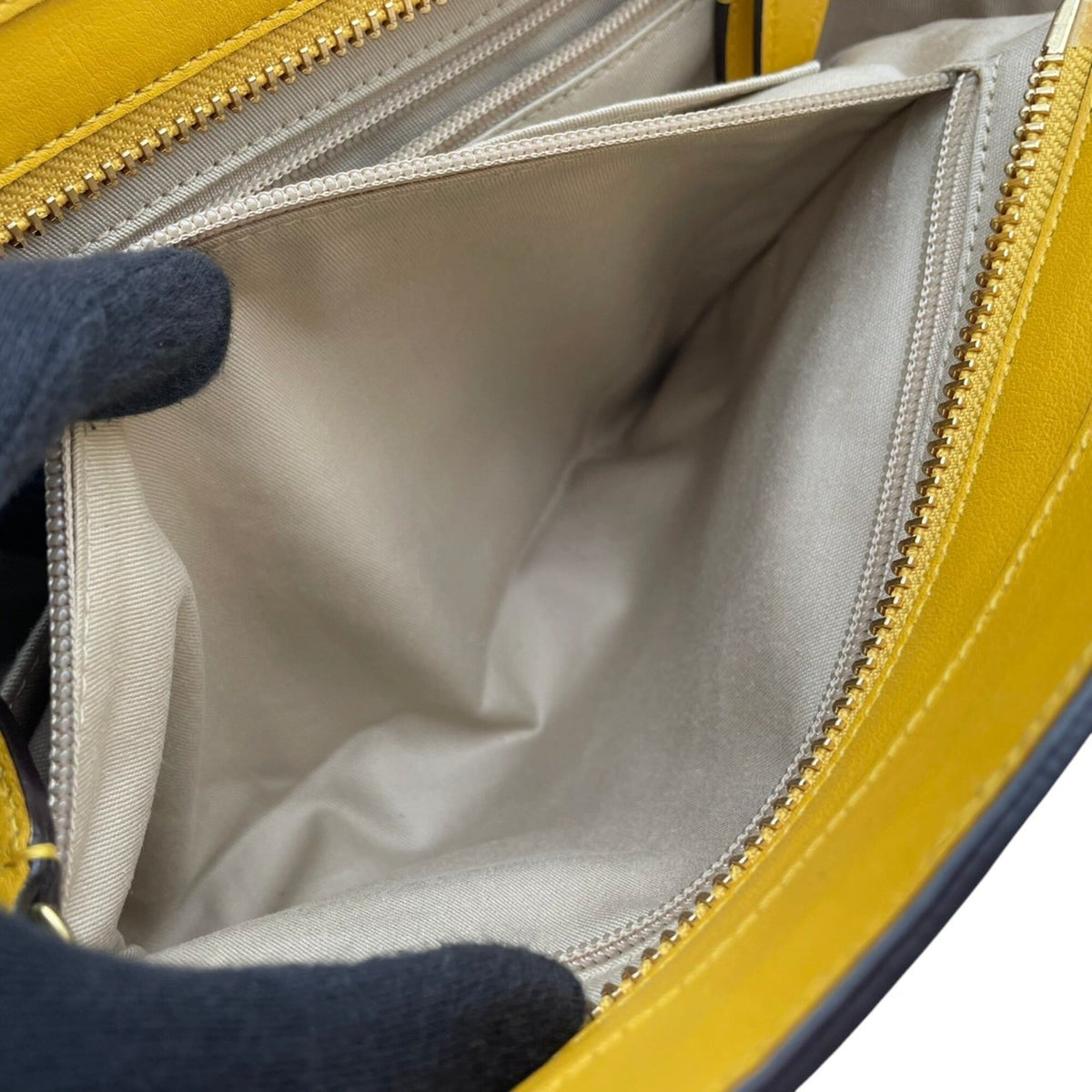Coach Yellow Leather Handbag (Pre-Owned)