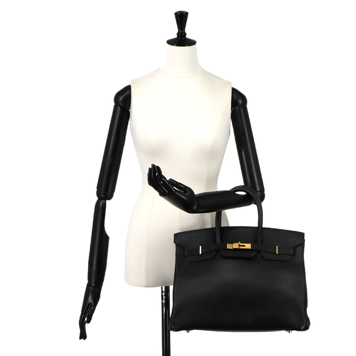 Hermes Black Ardennes Leather Handbag (Pre-Owned)