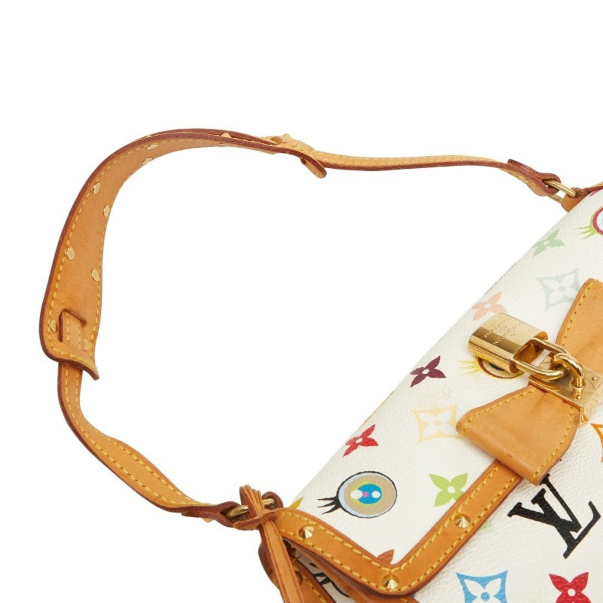Louis Vuitton Blanc White Pvc Leather Pochette Shoulder Bag (Pre-Owned)