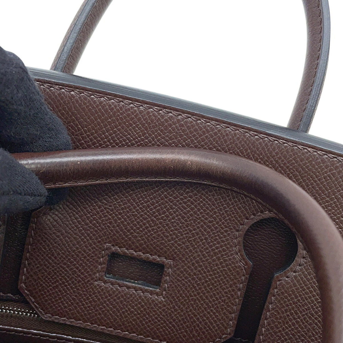 Hermes Chocolat Epsom Leather Handbag (Pre-Owned)