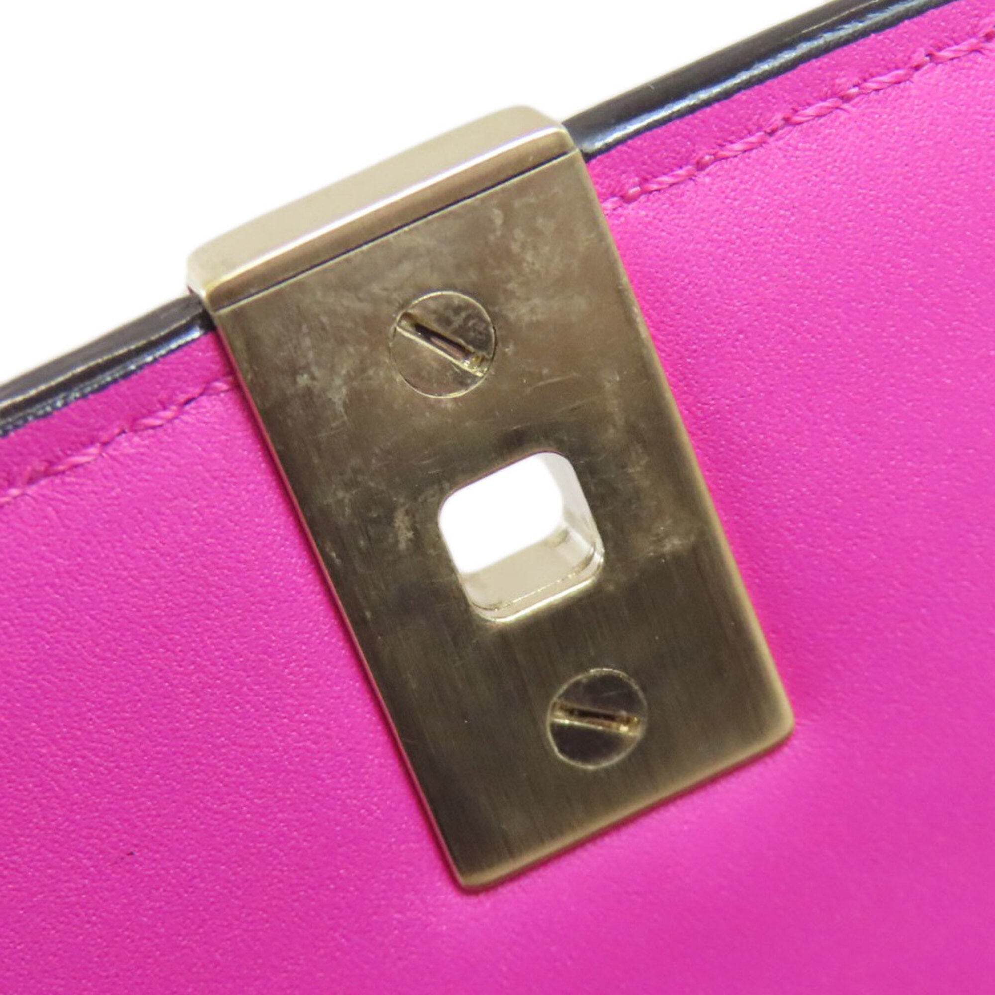 Valextra Pink Leather Handbag (Pre-Owned)