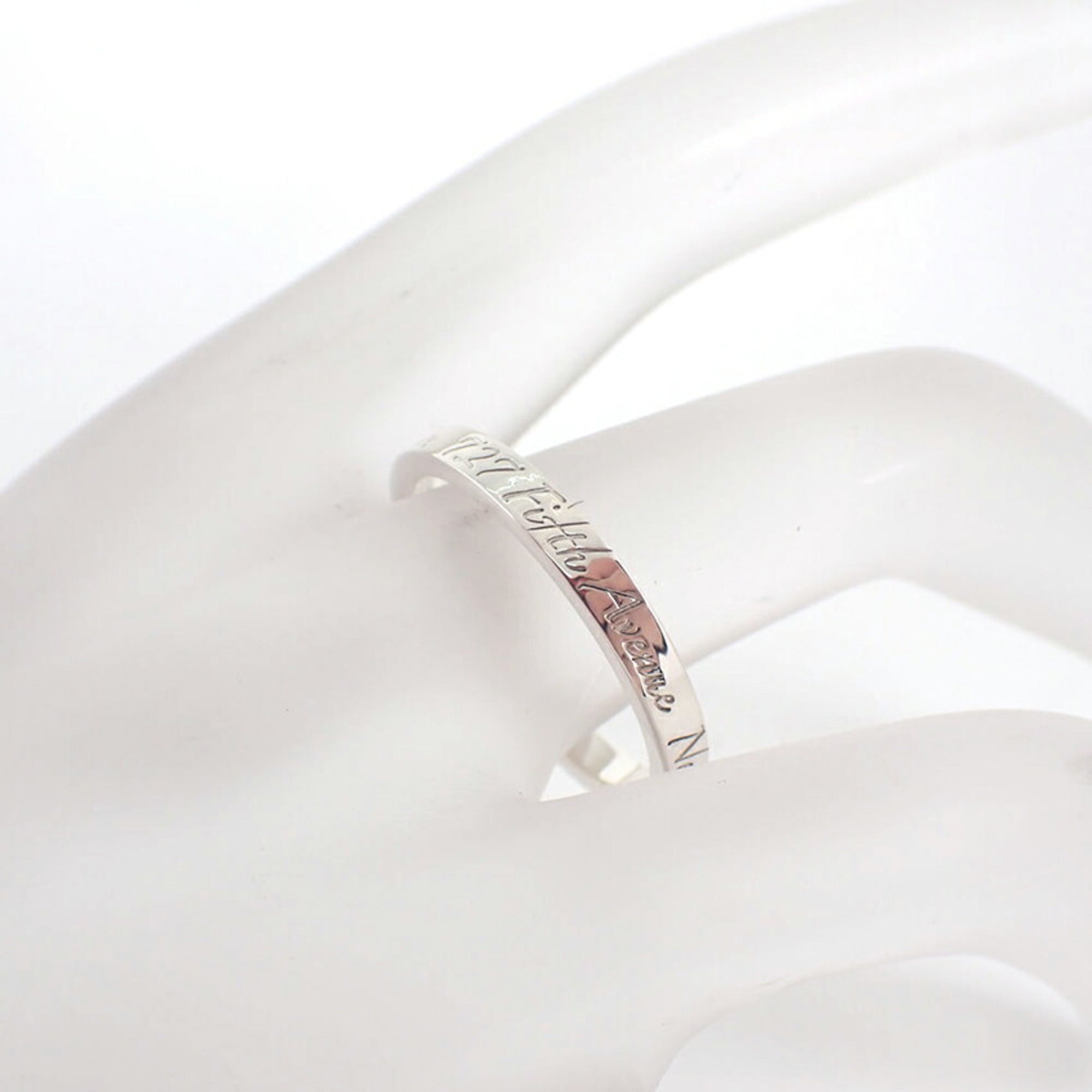 Tiffany Sterling Silver 925 Band Ring (Pre-Owned)