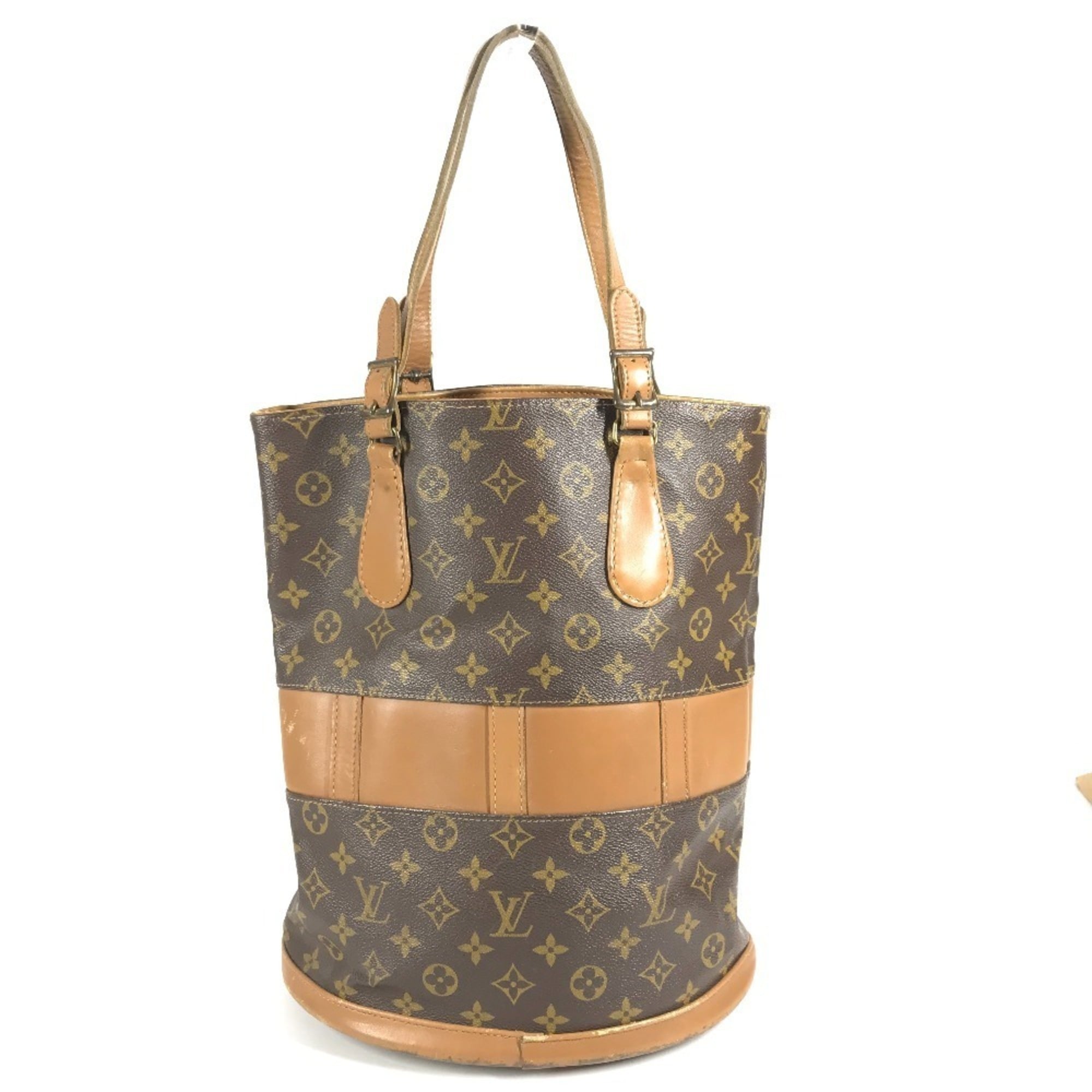 Louis Vuitton Brown Monogram Canvas Handbag Pouch Tote Bag (Pre-Owned)