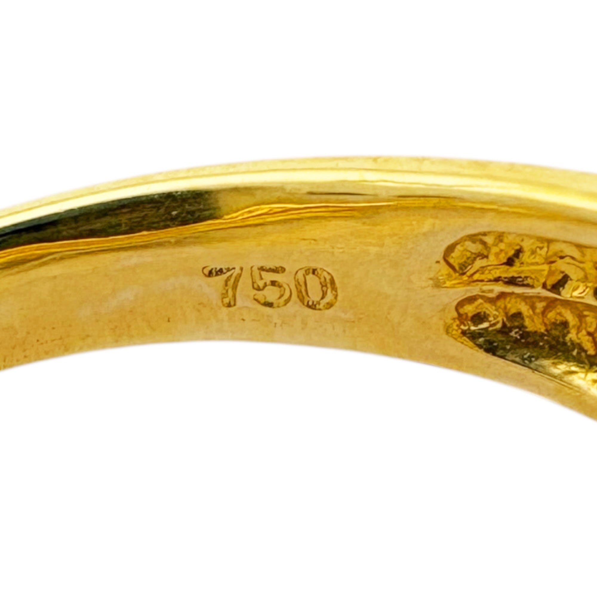 Christian Dior Gold Yellow Gold (18K) Band Ring (Pre-Owned)