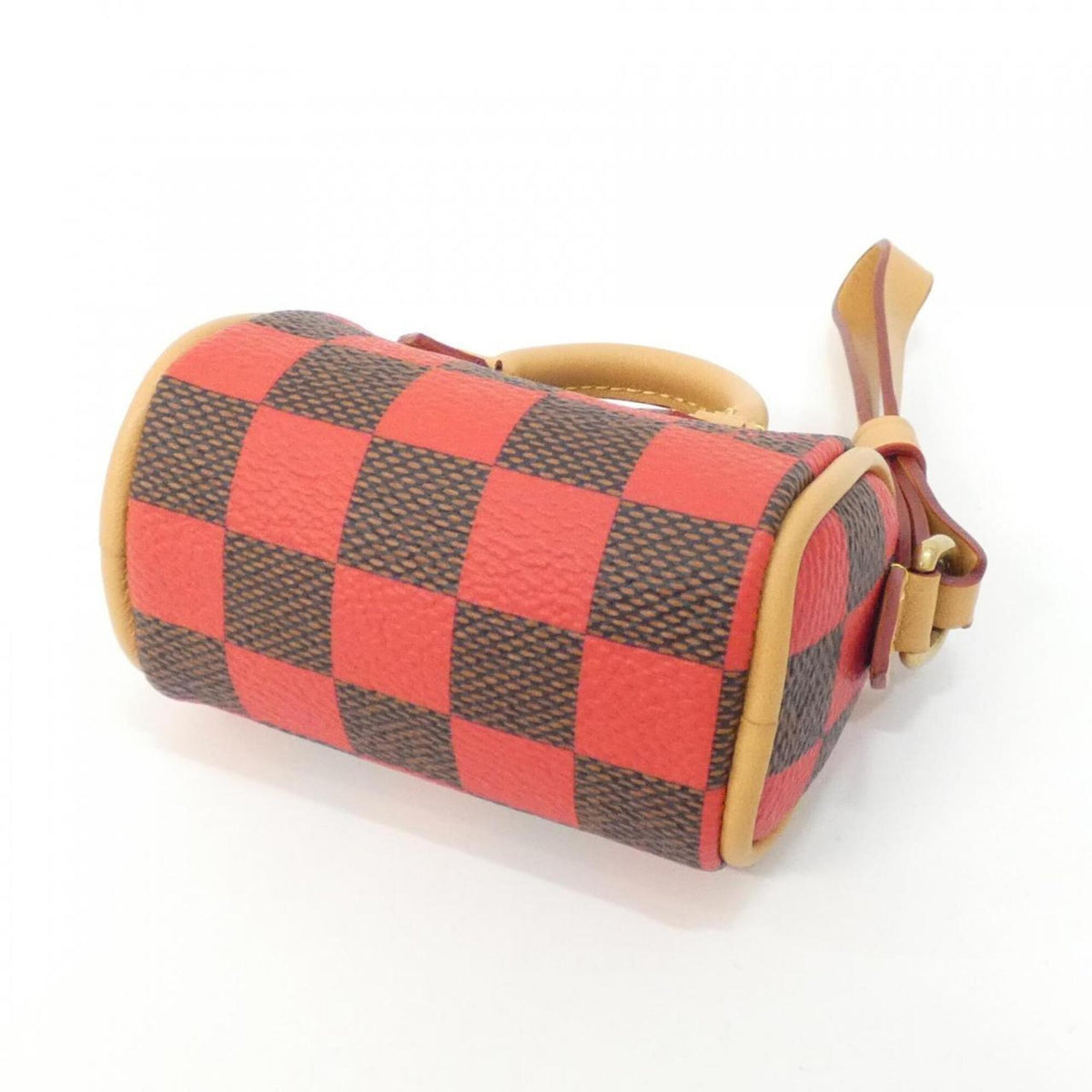 Louis Vuitton Ebene Rouge Coated Canvas Handbag Pouch (Pre-Owned)