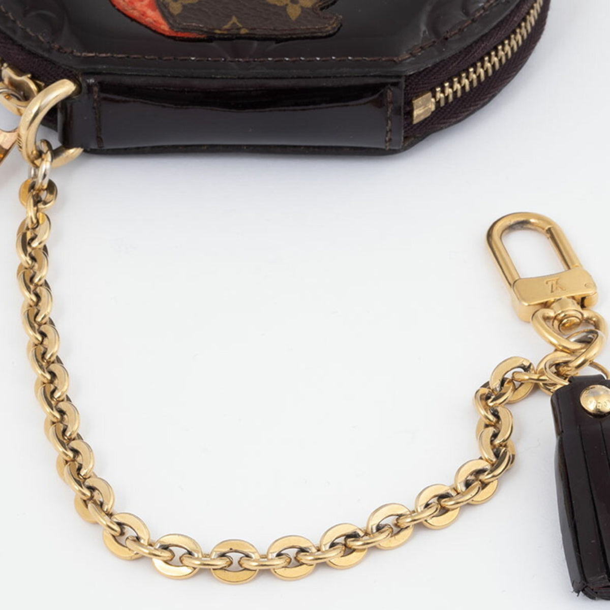 Louis Vuitton Monogram Vernis Amarante Monogram Vernis Coin Purse/Coin Case (Pre-Owned)
