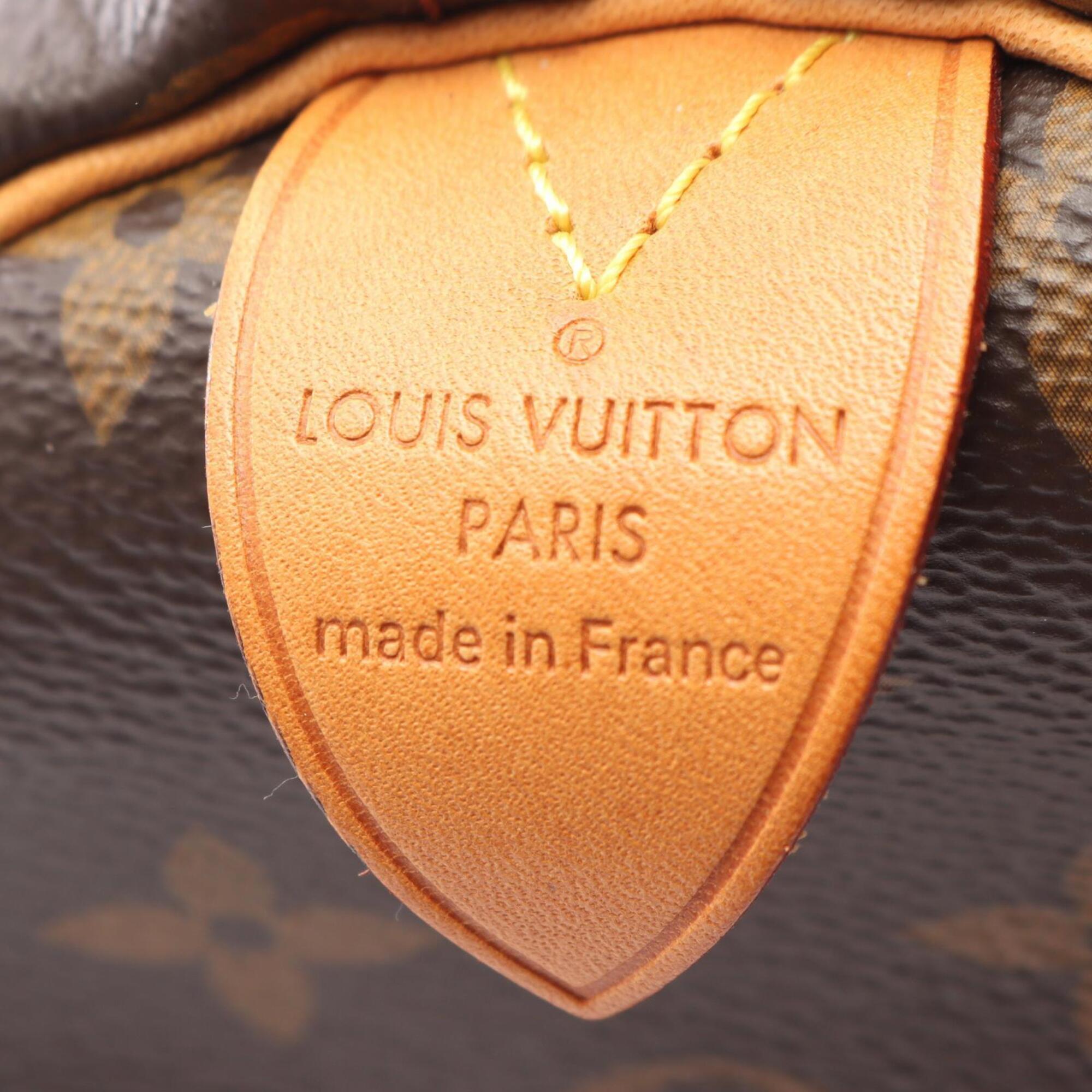 Louis Vuitton Brown Monogram Leather Handbag (Pre-Owned)