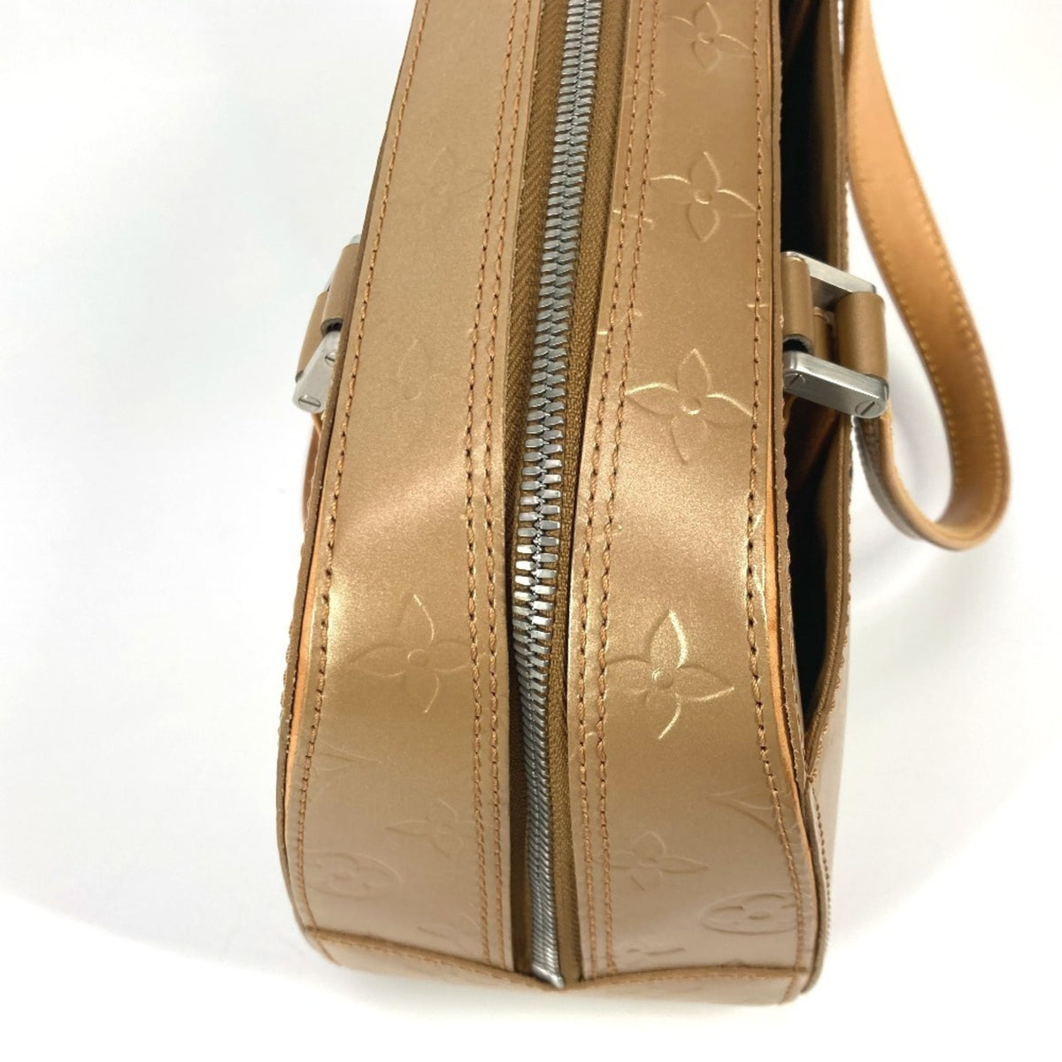 Louis Vuitton Ambre Beige Monogram Mat Leather Handbag Tote Bag (Pre-Owned)