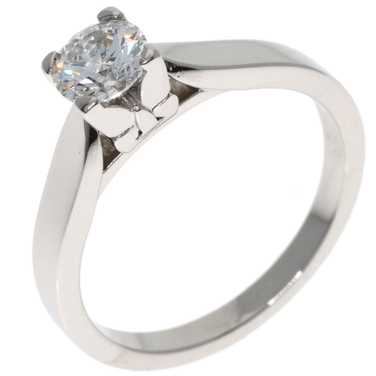 Van Cleef & Arpels Platinum Platinum 950 Band Ring (Pre-Owned)