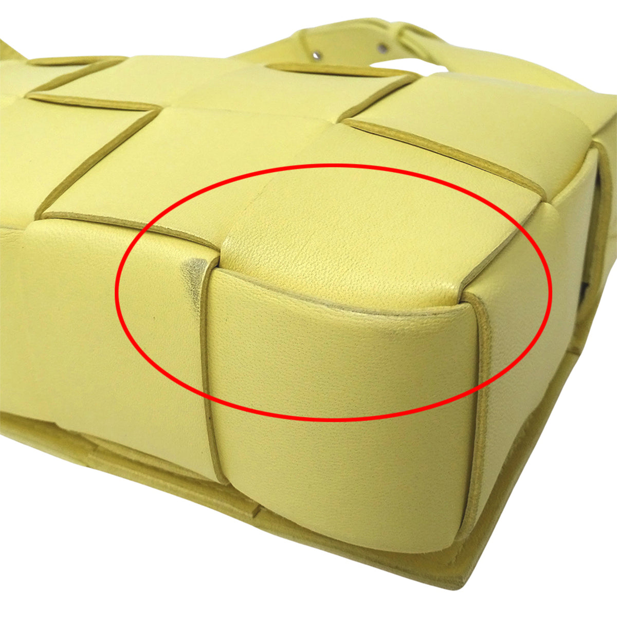 Bottega Veneta Yellow Leather Shoulder Bag (Pre-Owned)