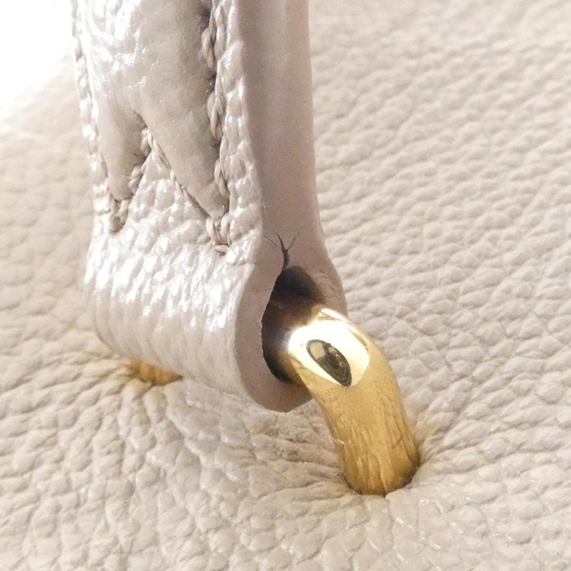 Louis Vuitton Tourterelle Leather Handbag (Pre-Owned)