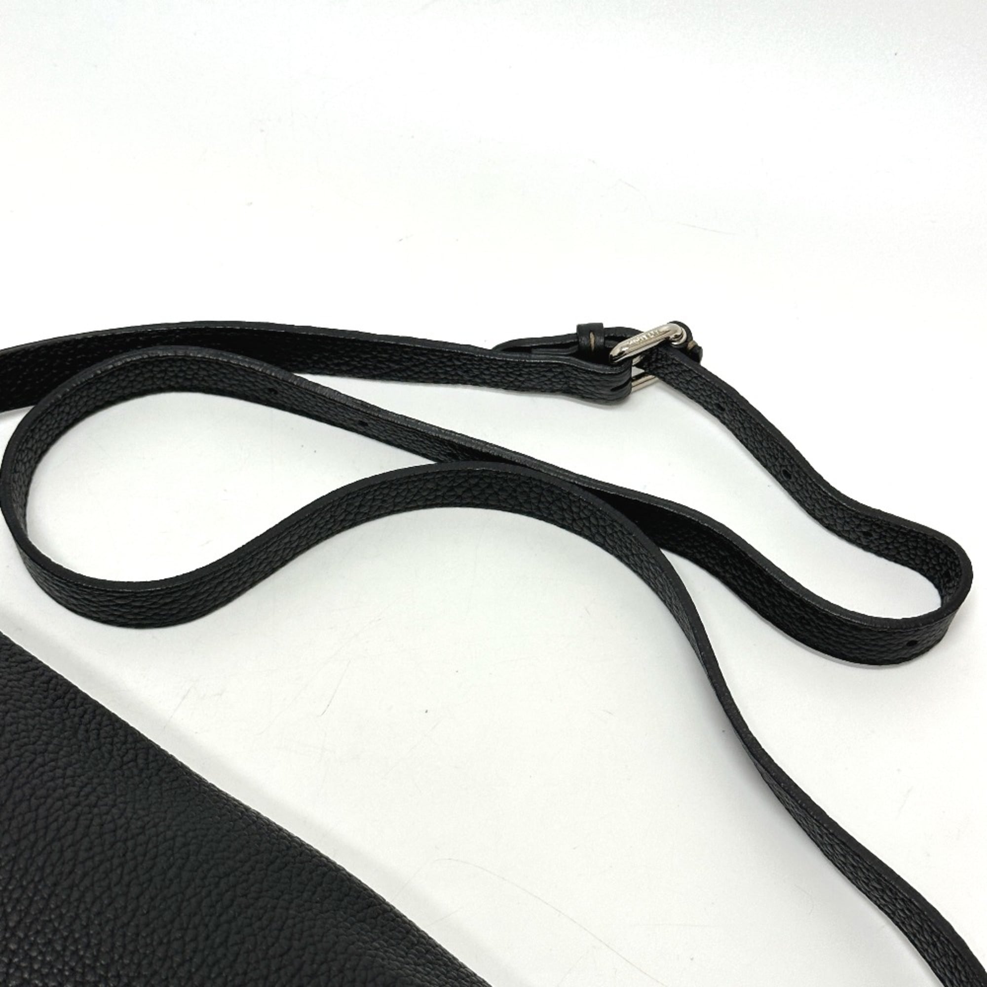 Fendi Black Leather Shoulder Bag (Pre-Owned)