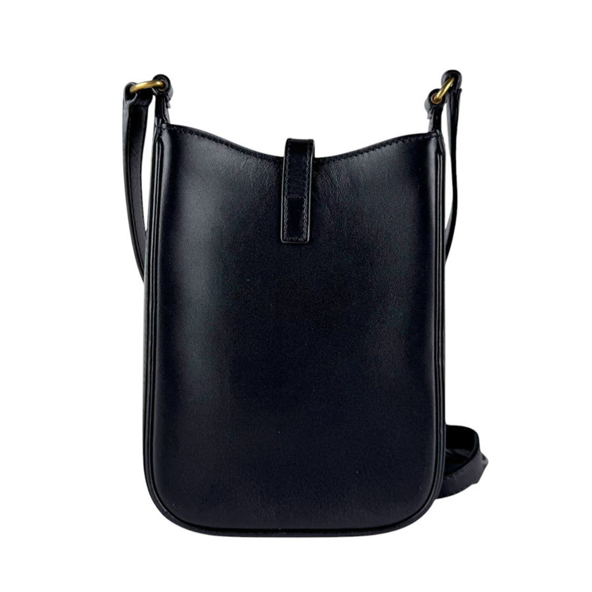 Saint Laurent Black Leather Shoulder Bag (Pre-Owned)