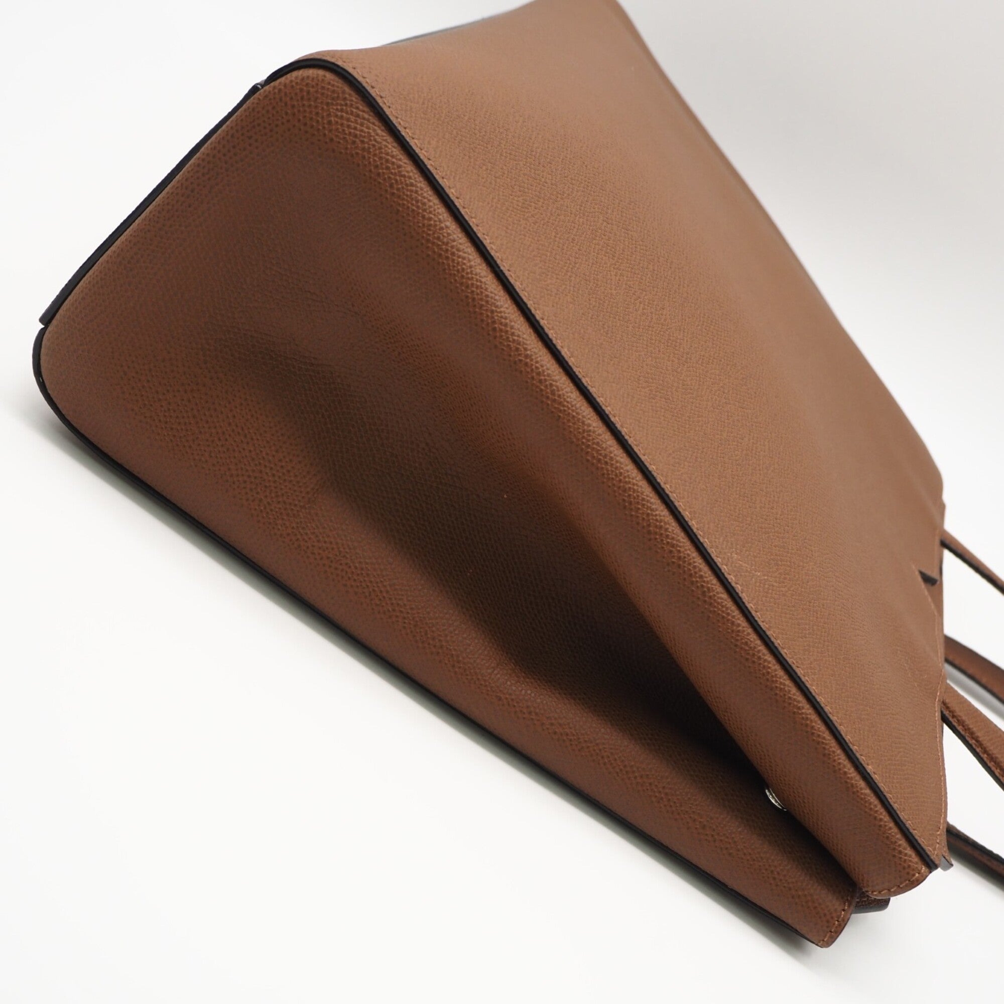 Valextra Brown Leather Handbag Shopping Bag (Pre-Owned)