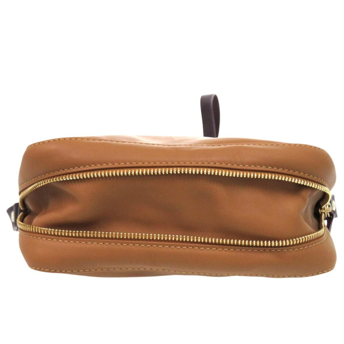 Longchamp Brown Camel Leather Shoulder Bag (Pre-Owned)