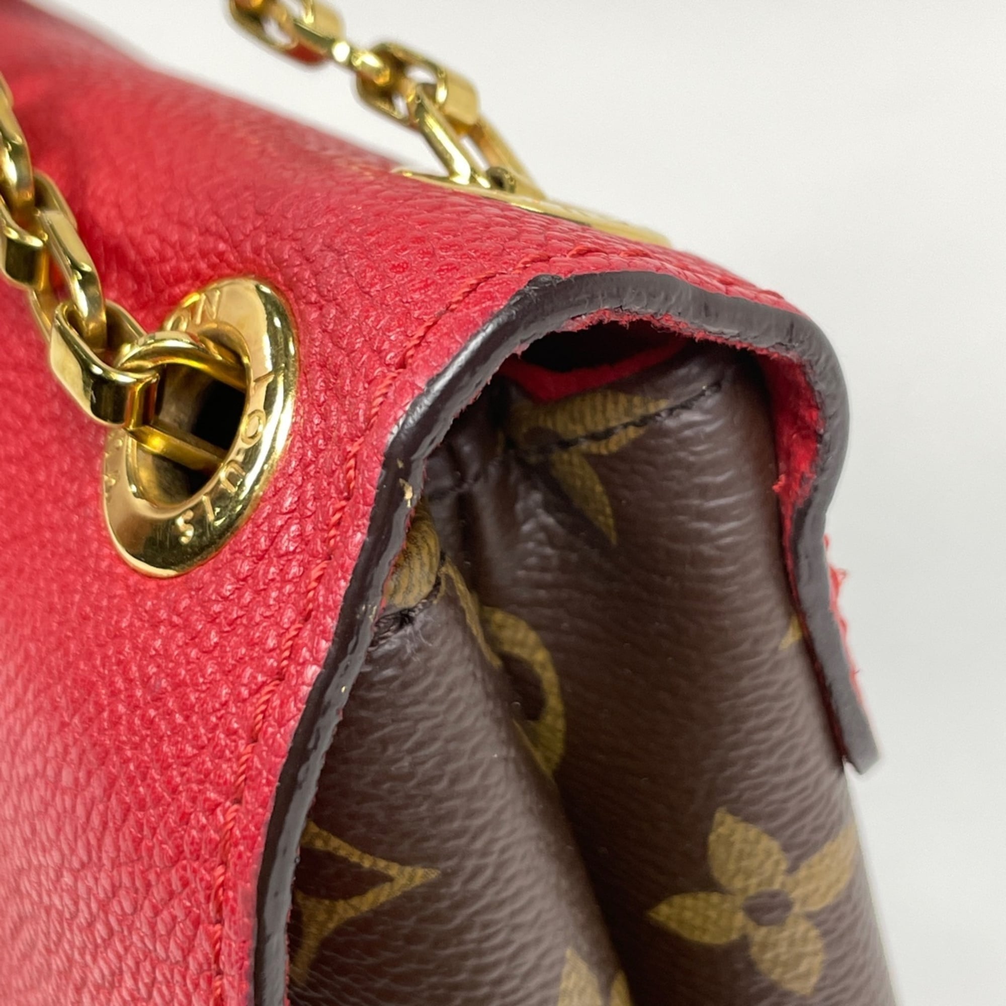 Louis Vuitton Cerise Red Color Monogram Shoulder Bag (Pre-Owned)