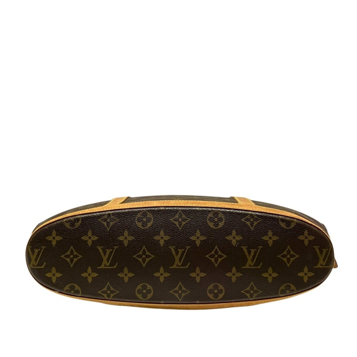 Louis Vuitton Brown Monogram Canvas Leather Tote Bag (Pre-Owned)