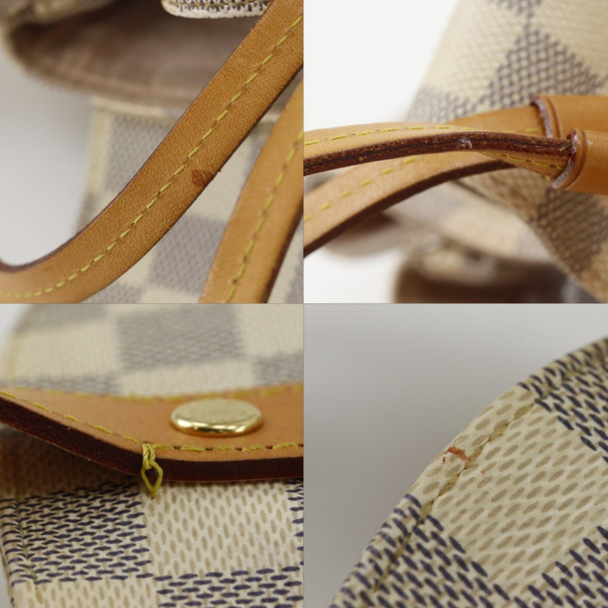 Louis Vuitton White Damier Azur Backpack (Pre-Owned)