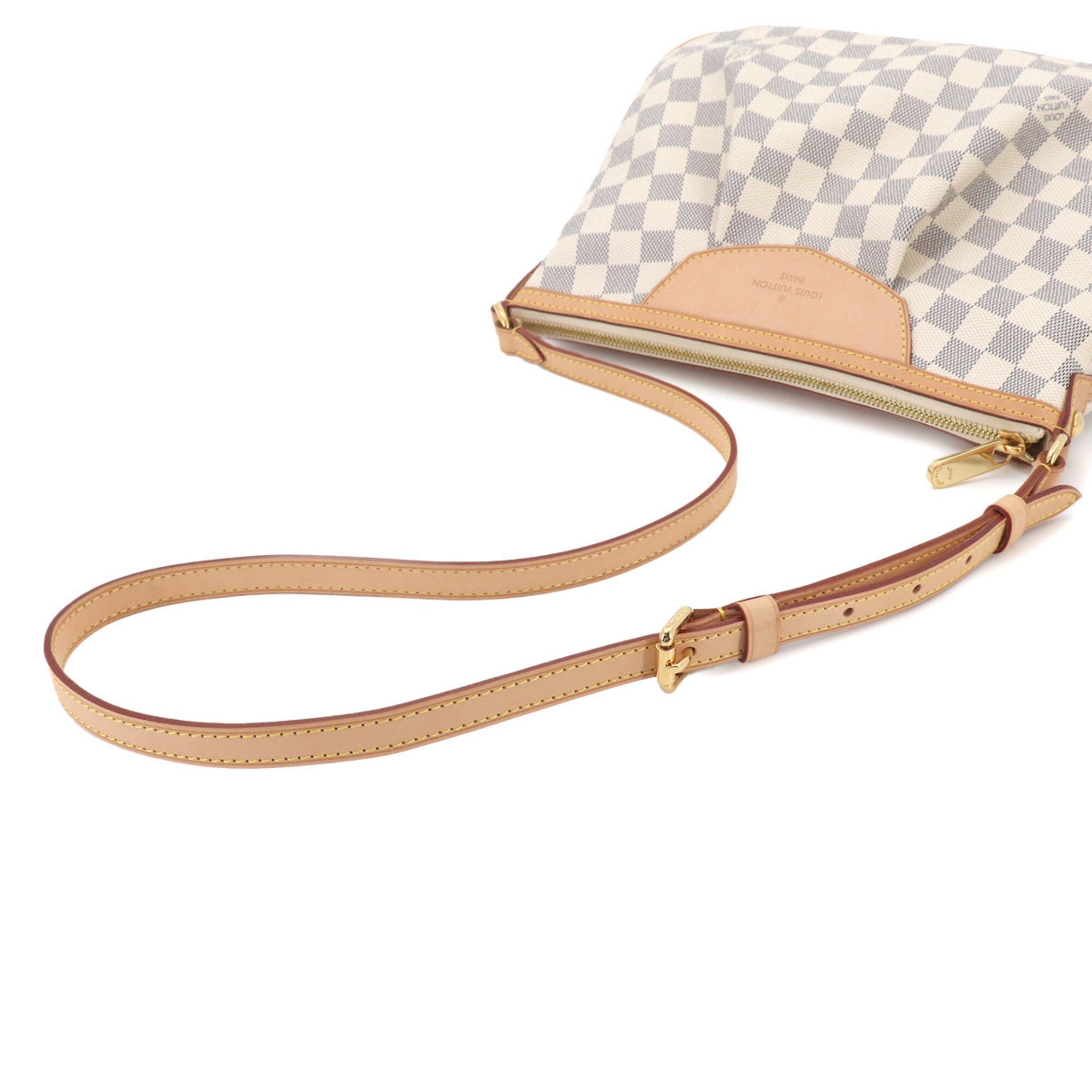 Louis Vuitton Damier Azur Damier Azur Canvas Shoulder Bag (Pre-Owned)