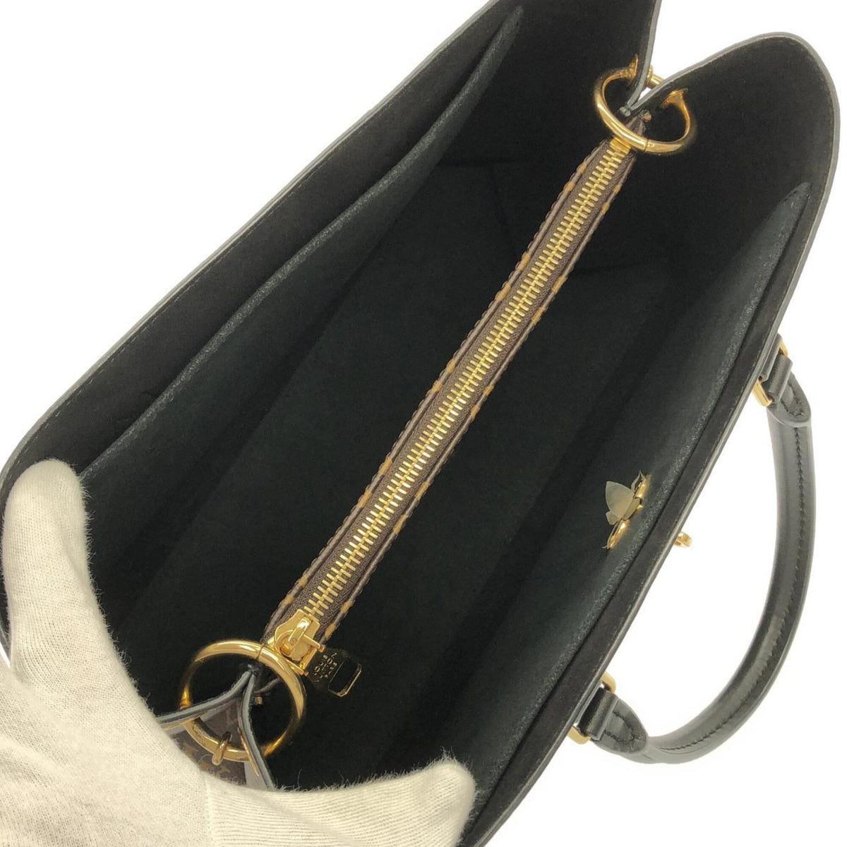 Louis Vuitton Black Marron Coated Canvas Handbag (Pre-Owned)