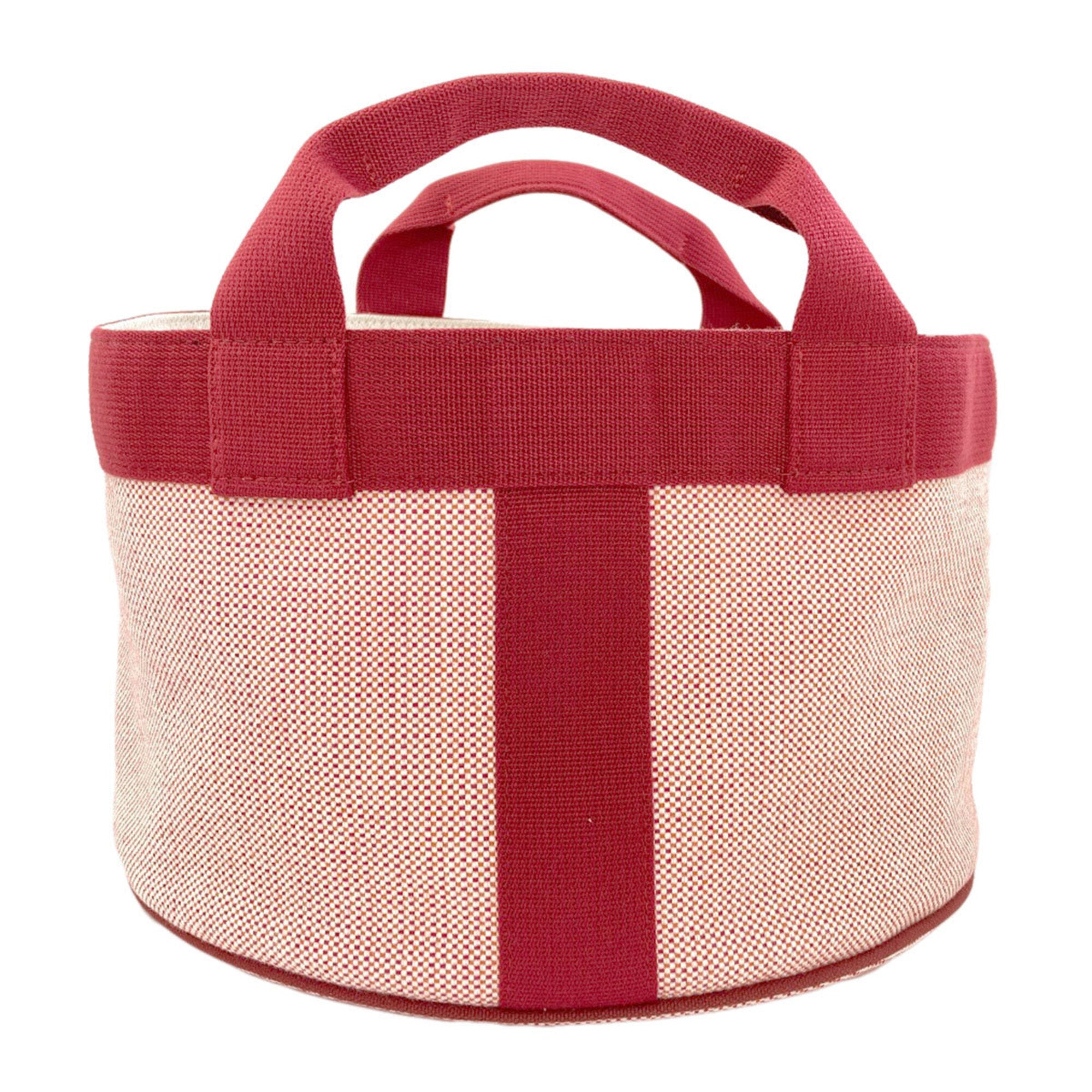 Hermes Orange Raspberry Cotton Handbag (Pre-Owned)
