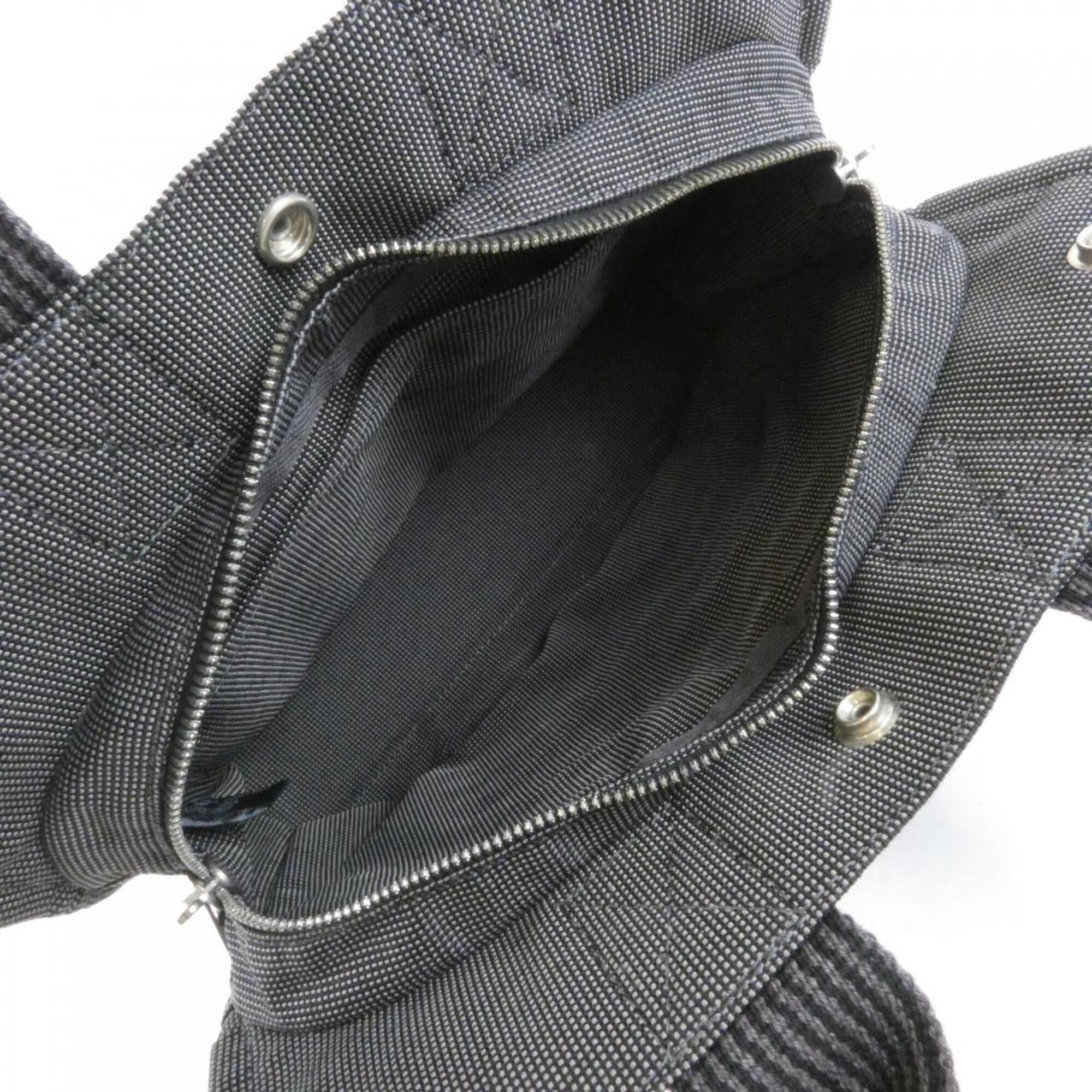 Hermes Black Canvas Handbag (Pre-Owned)