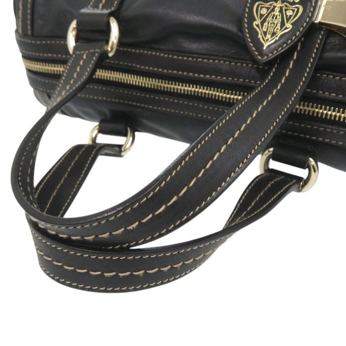 Gucci Black Leather Handbag (Pre-Owned)
