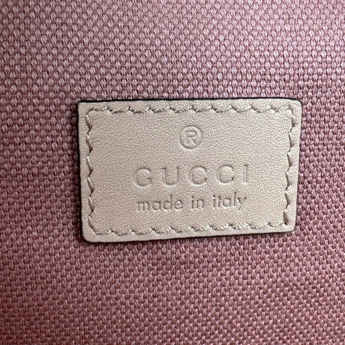 Gucci Pink Gg Canvas Leather Handbag Shoulder Bag (Pre-Owned)