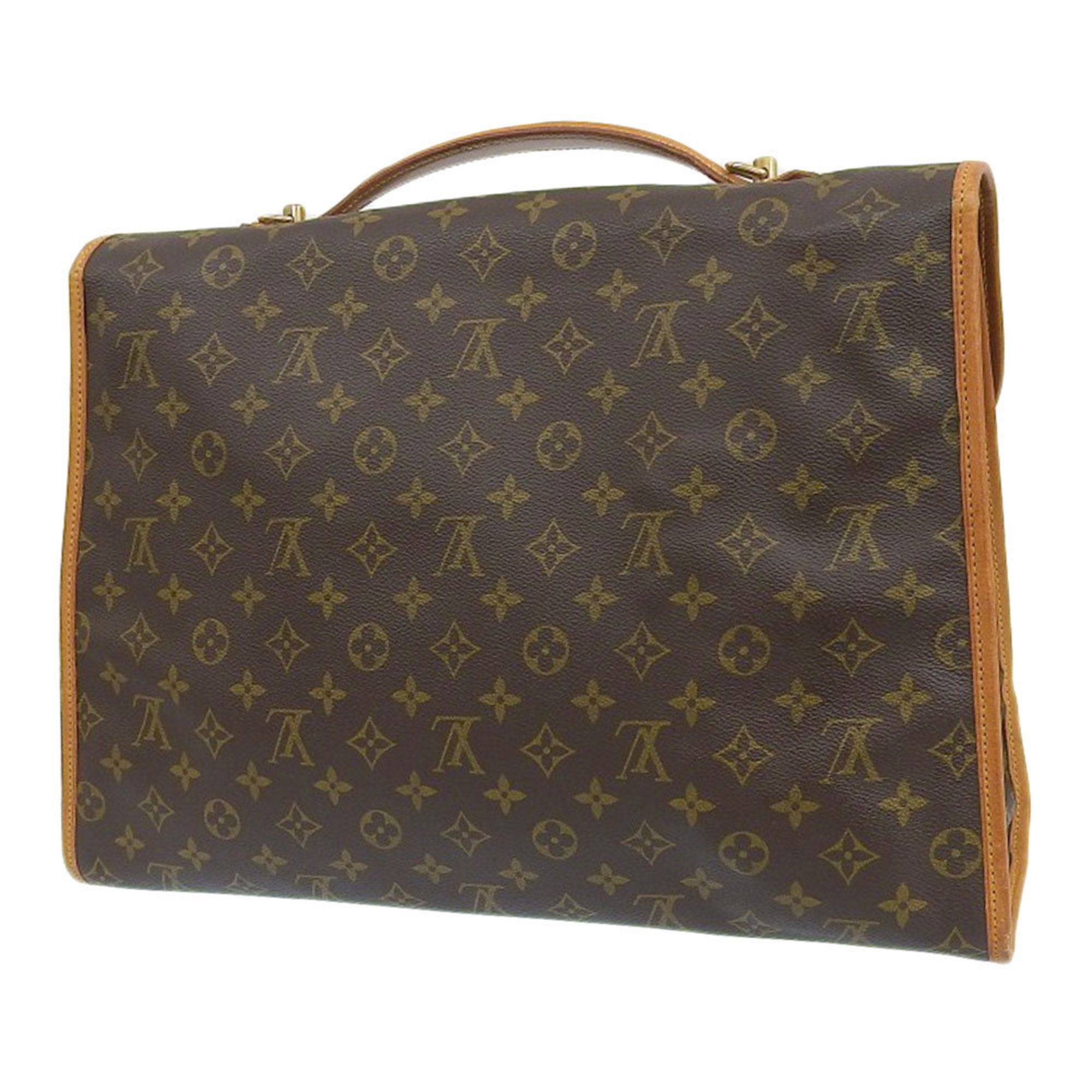 Louis Vuitton Brown Monogram Pvc Leather Briefcase (Pre-Owned)