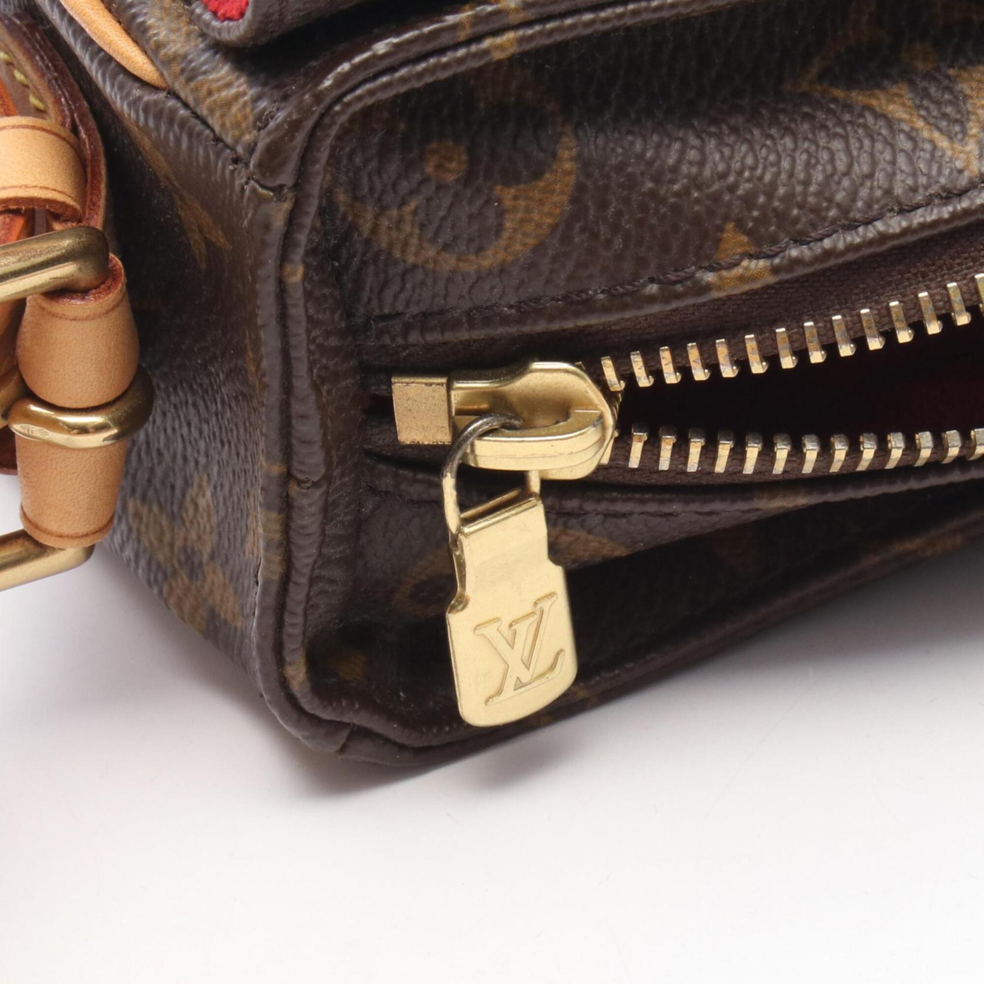 Louis Vuitton Brown Coated Canvas Monogram Handbag Shoulder Bag (Pre-Owned)