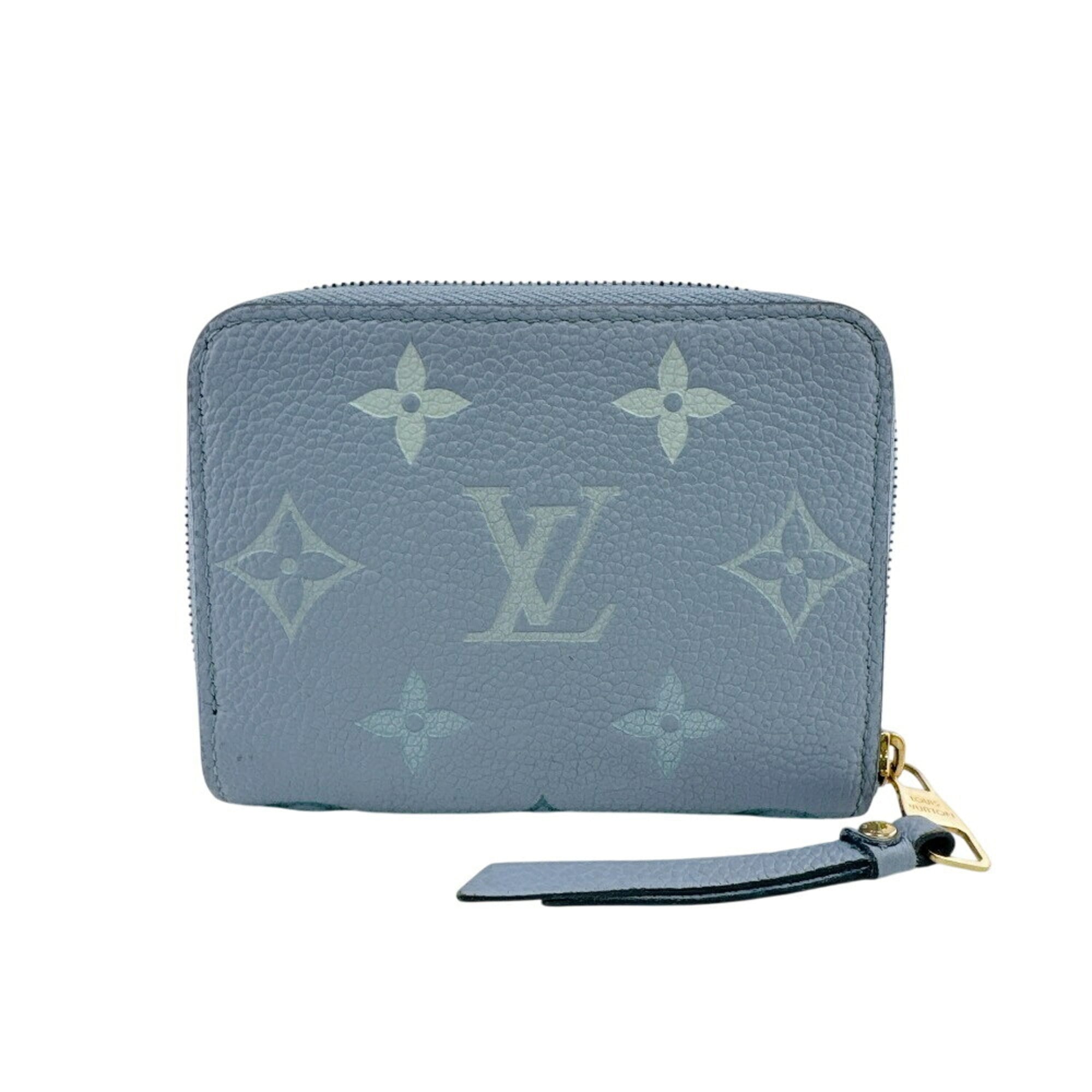 Louis Vuitton Monogram Empreinte Blue Monogram Empreinte Wallet (Bi-Fold) (Pre-Owned)