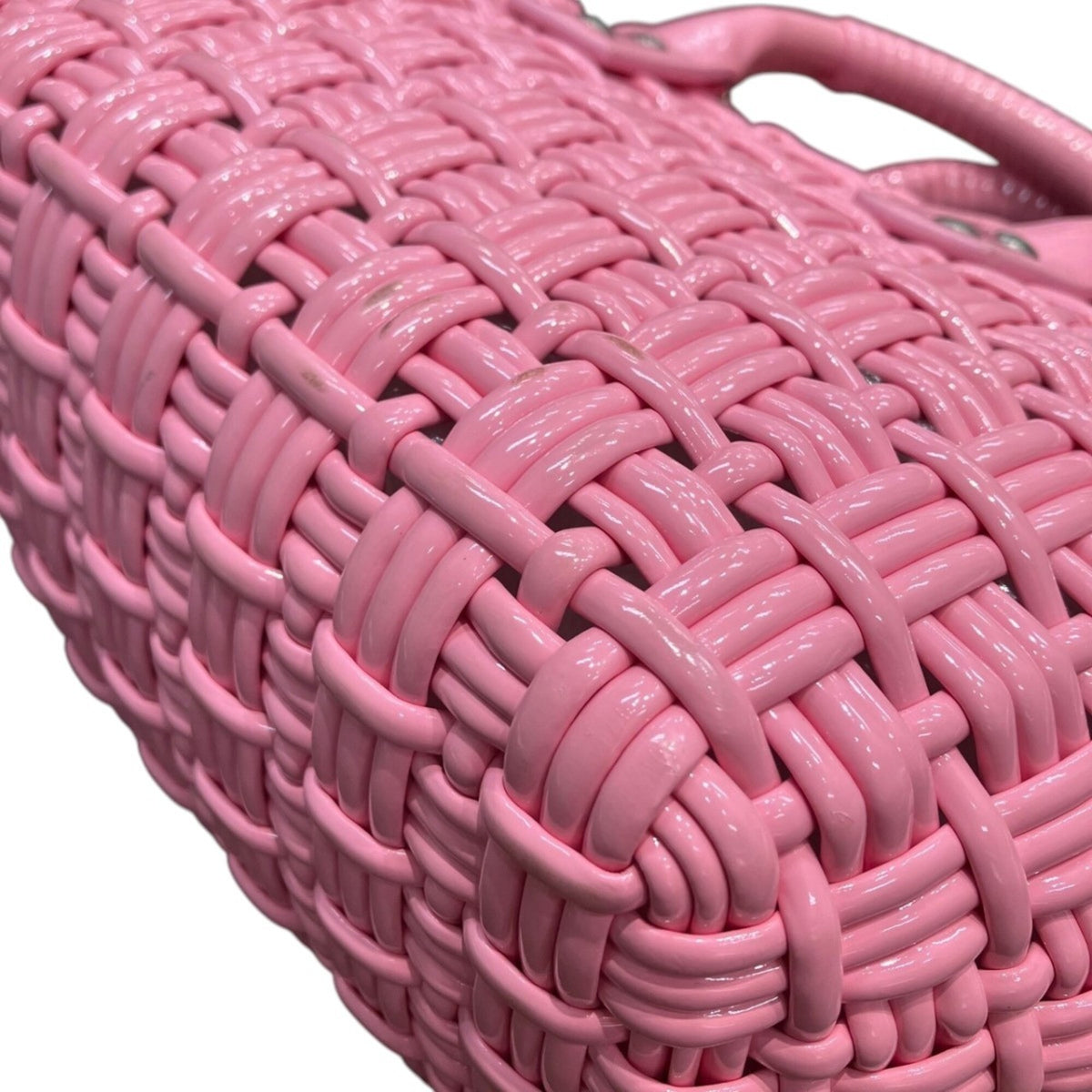 Balenciaga Pink Vinyl Shoulder Bag (Pre-Owned)