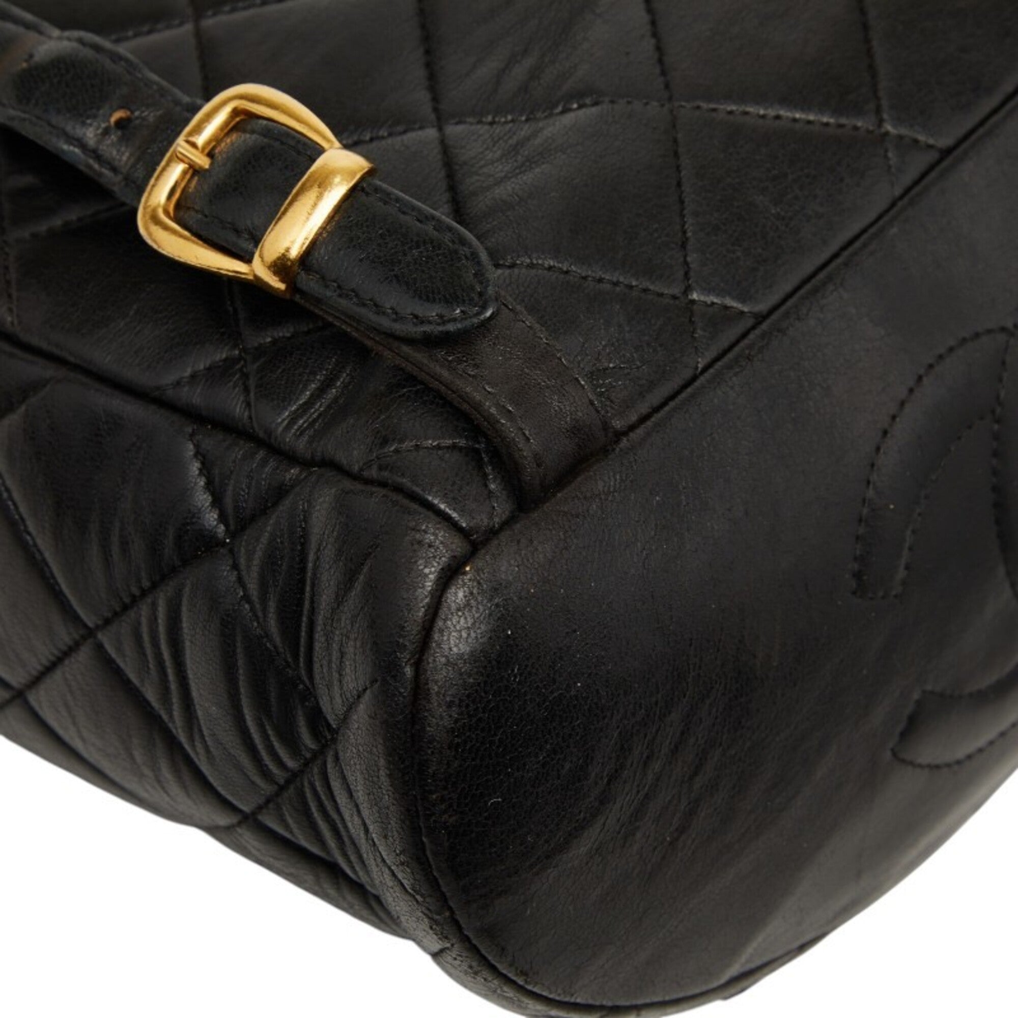 Chanel Black Leather Backpack (Pre-Owned)