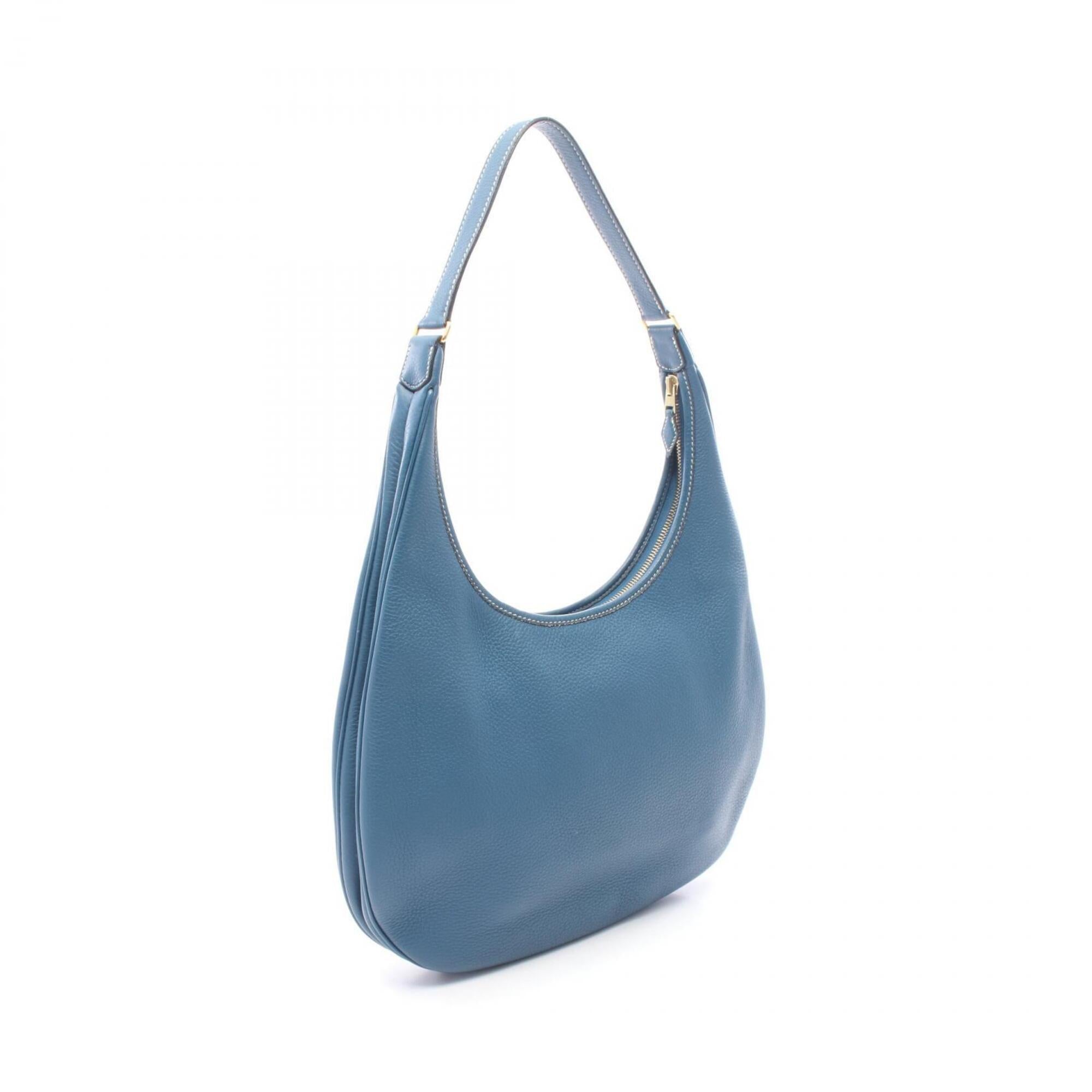 Hermes Blue Togo Leather Handbag Shoulder Bag (Pre-Owned)