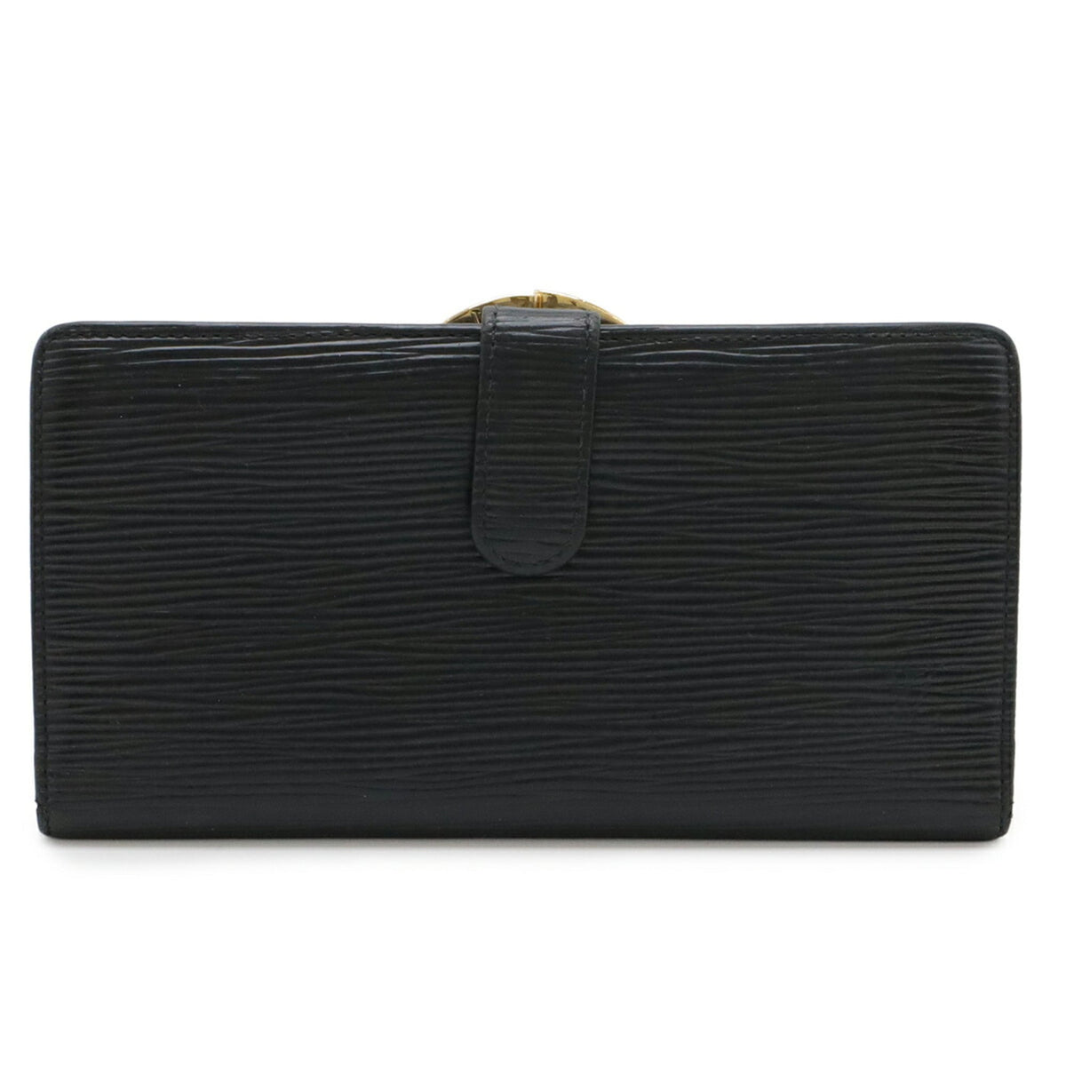 Louis Vuitton Black Noir Epi Leather Long Wallet (Bi-Fold) (Pre-Owned)