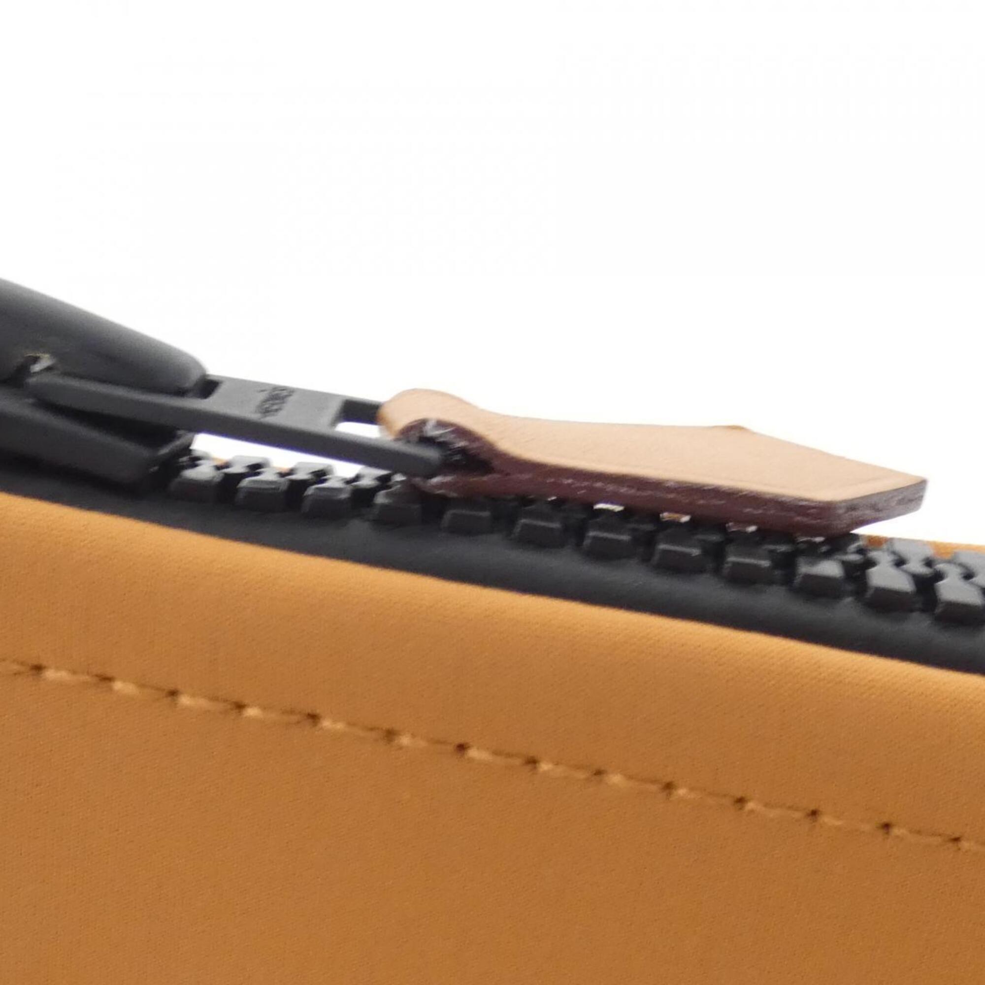 Hermes Caramel Polyamide Pouch (Pre-Owned)