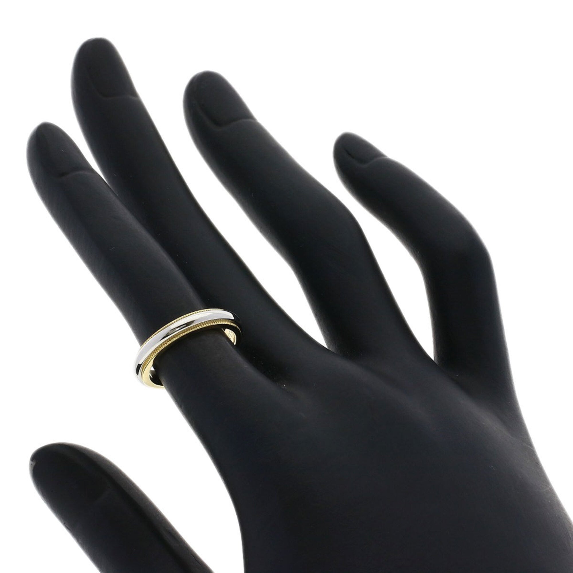 Tiffany Yellow Gold (18K) Platinum 950 Band Ring (Pre-Owned)