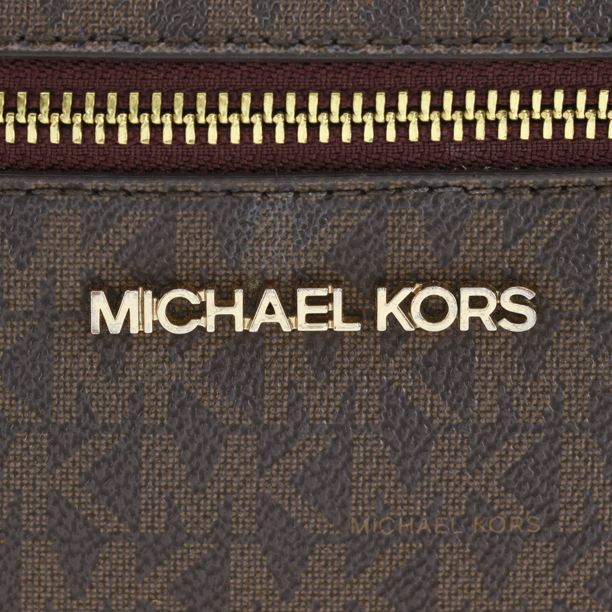 Michael Kors Brown Pvc Shoulder Bag Sling Bag (Pre-Owned)