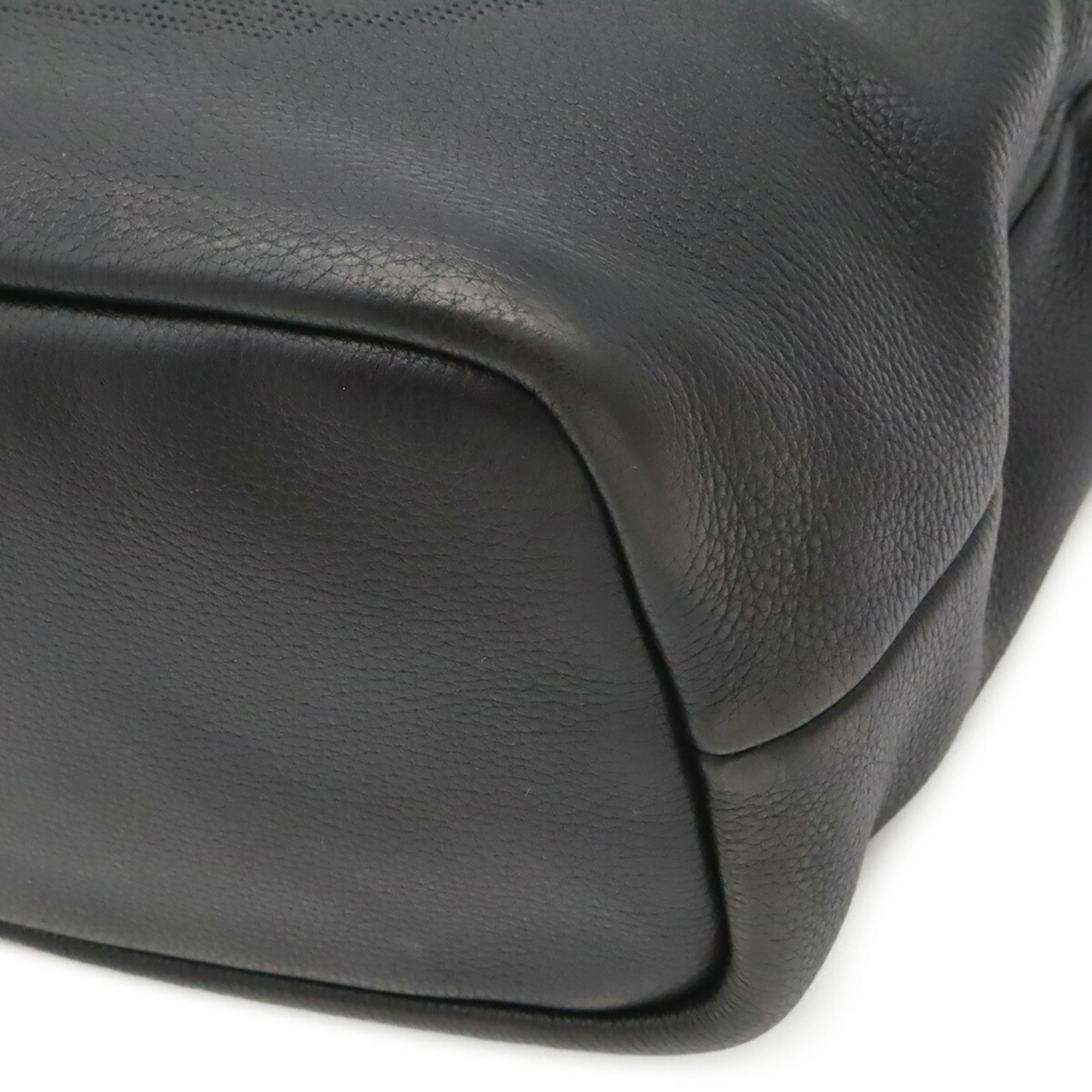 Prada Black Nero Leather Handbag Tote Bag (Pre-Owned)