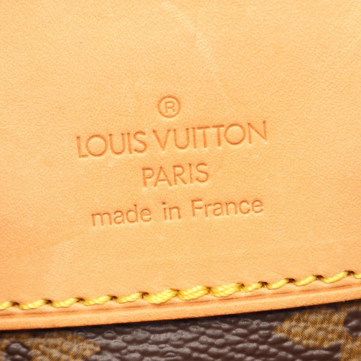 Louis Vuitton Brown Monogram Coated Canvas Leather Backpack (Pre-Owned)