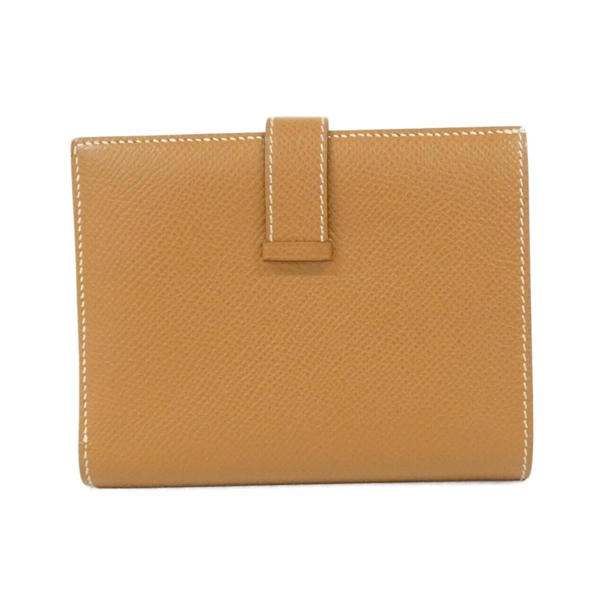 Hermes Bearn Gold Epsom Leather Wallet (Bi-Fold) (Pre-Owned)