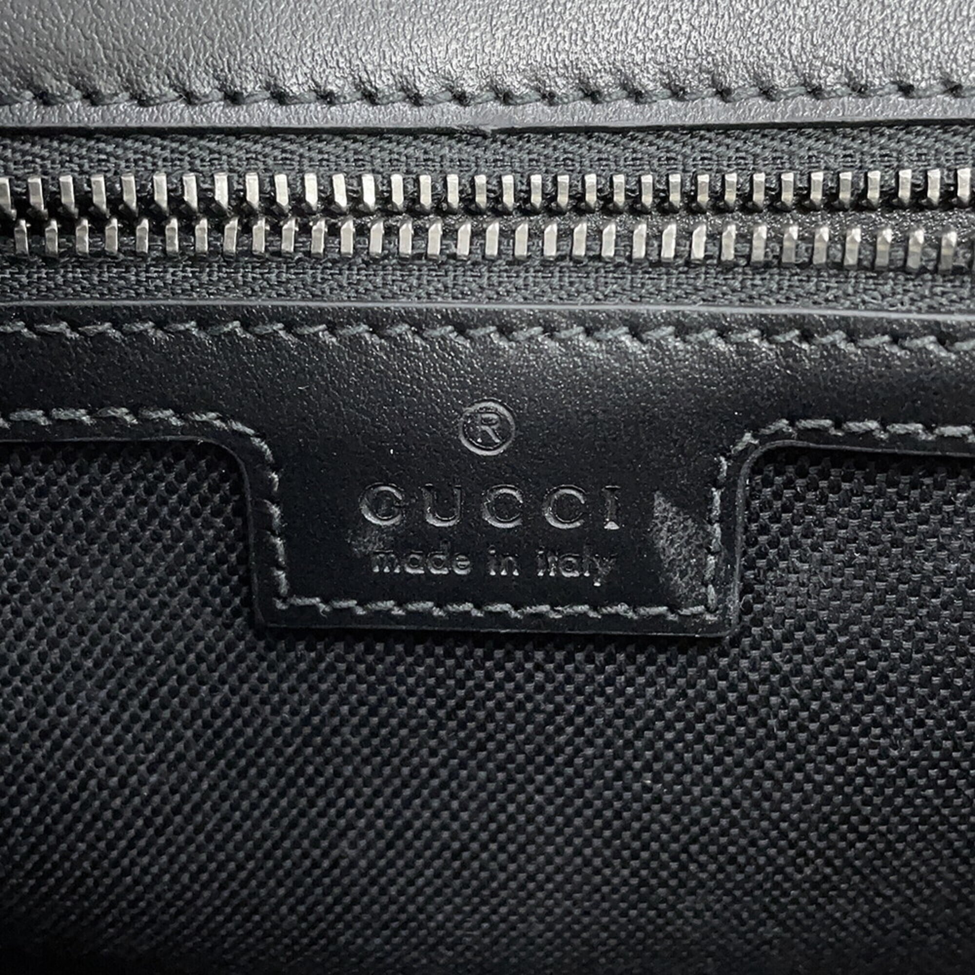 Gucci Black Leather Handbag Shoulder Bag (Pre-Owned)