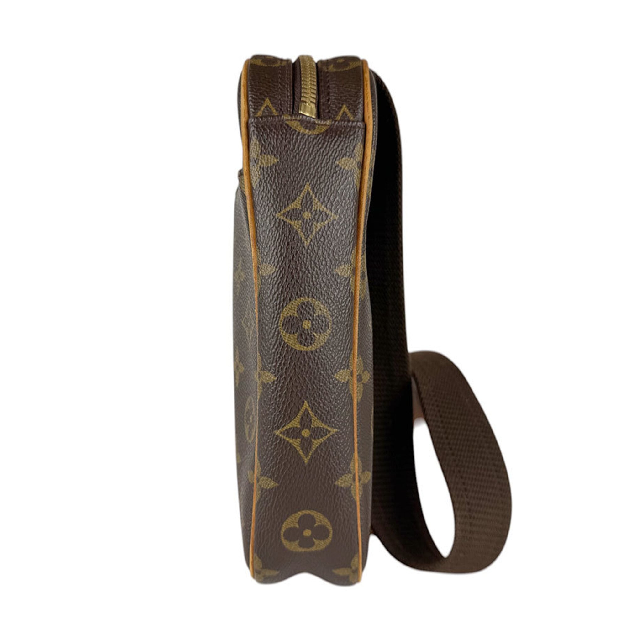 Louis Vuitton Brown Monogram Monogram Pochette Sling Bag (Pre-Owned)