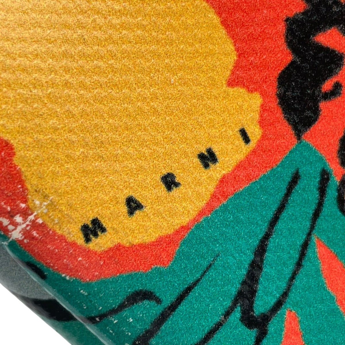 Marni Black Multi-Color Pvc Leather Handbag Tote Bag (Pre-Owned)