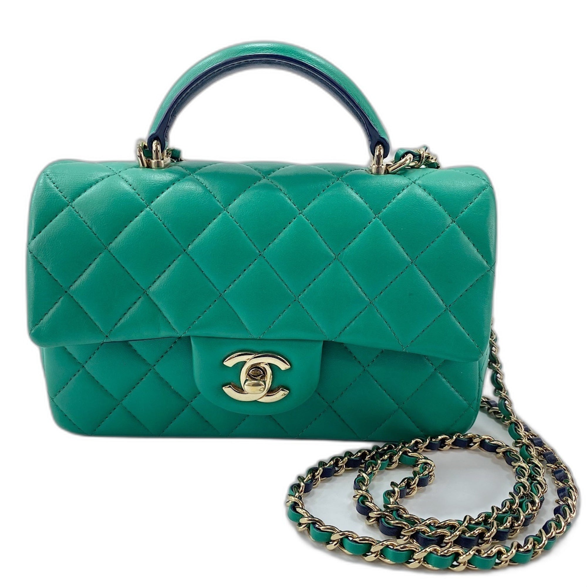 Chanel Green Handbag (Pre-Owned)