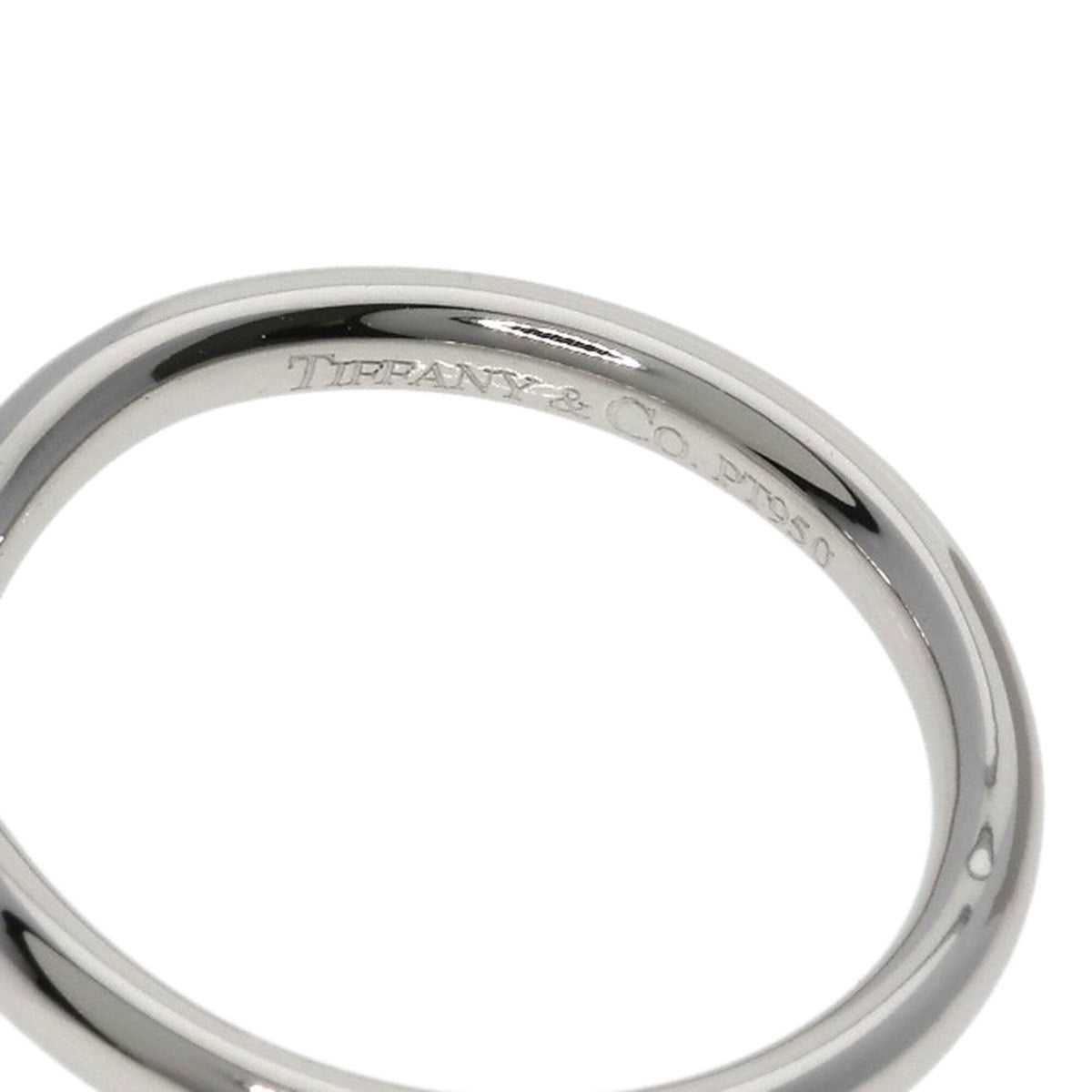 Tiffany Silver Platinum 950 Band Ring (Pre-Owned)