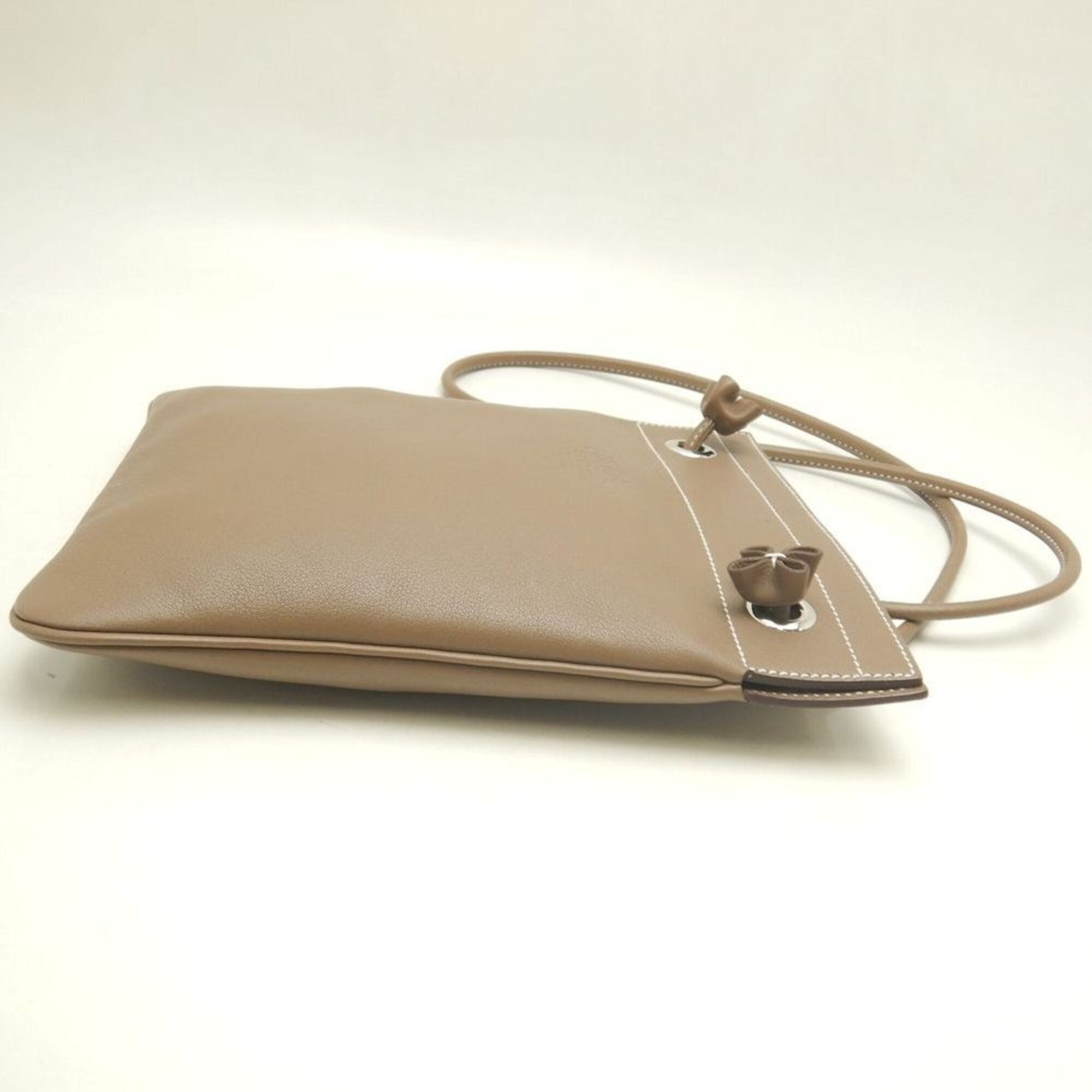 Hermes Etoupe Gray Swift Leather Shoulder Bag (Pre-Owned)