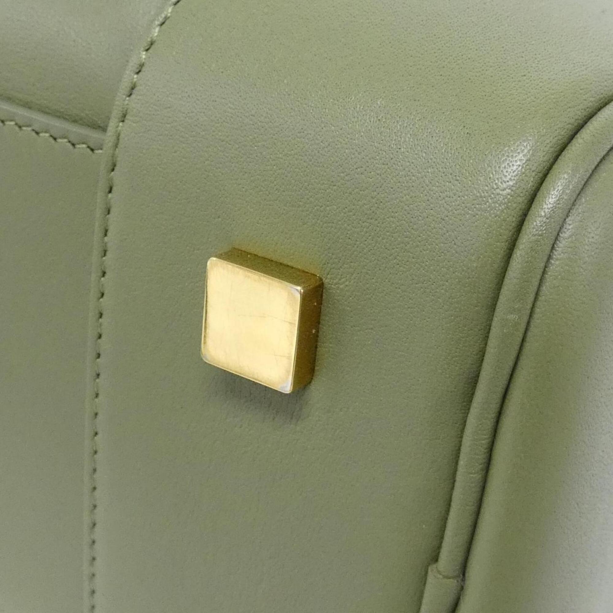 Loewe Green Leather Handbag (Pre-Owned)