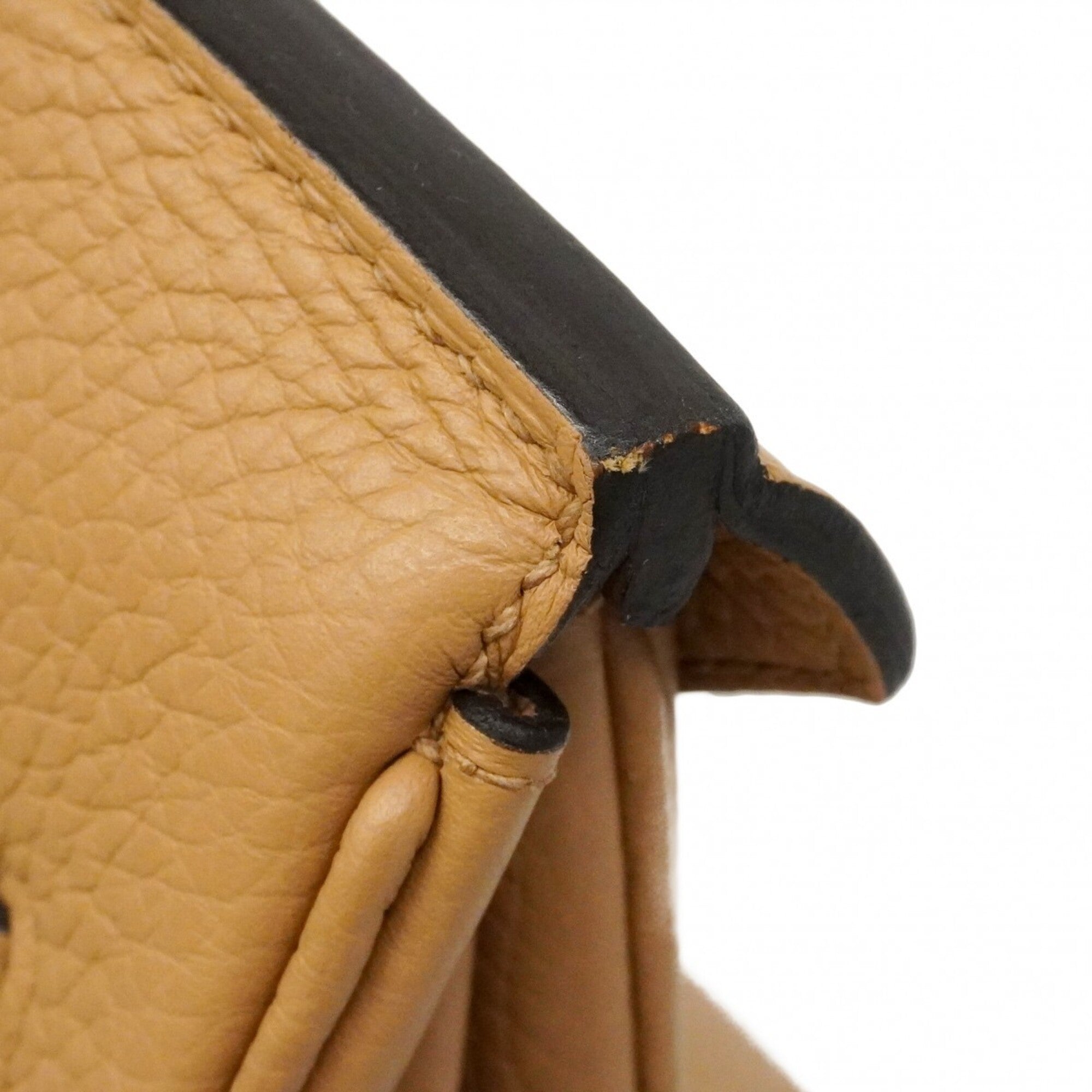 Hermes Brown Taurillon Clemence Leather Handbag (Pre-Owned)