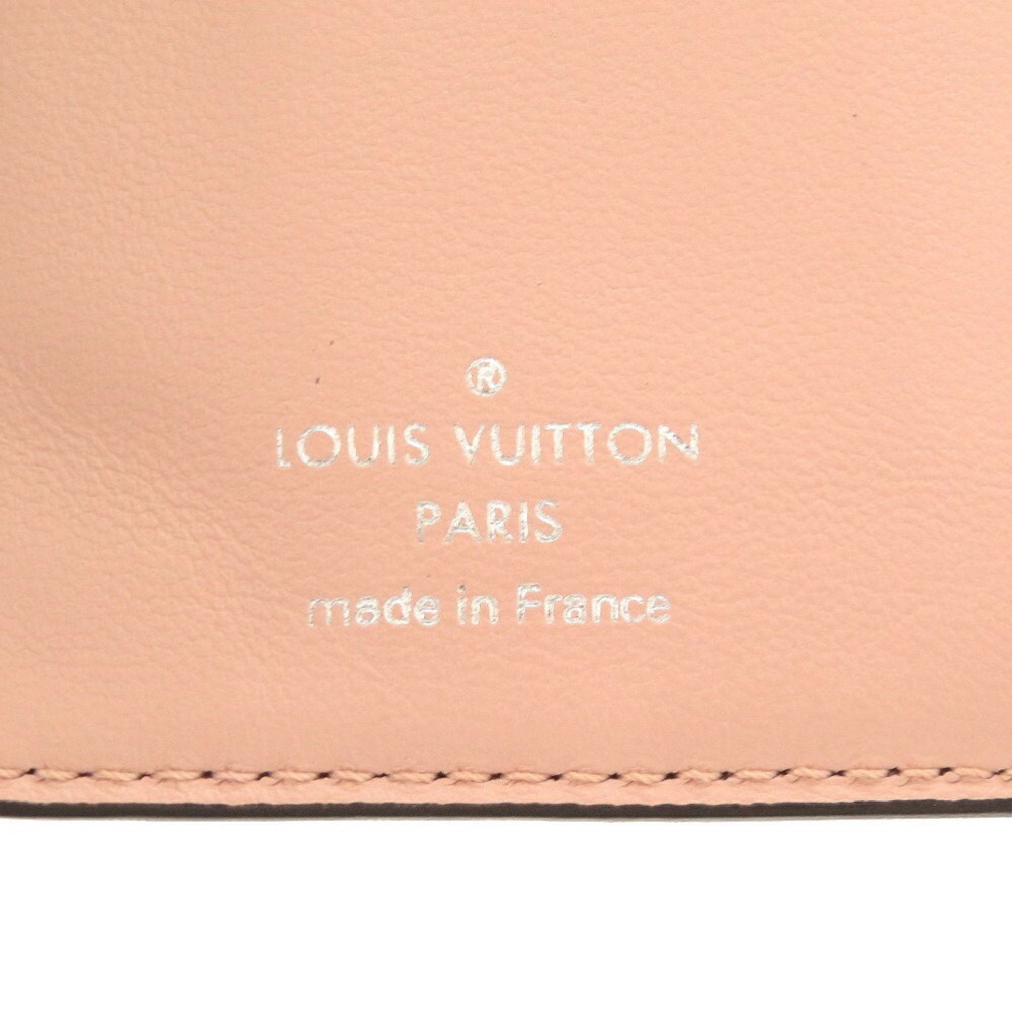 Louis Vuitton Magnolia Pink Mahina Leather Wallet (Bi-Fold) (Pre-Owned)